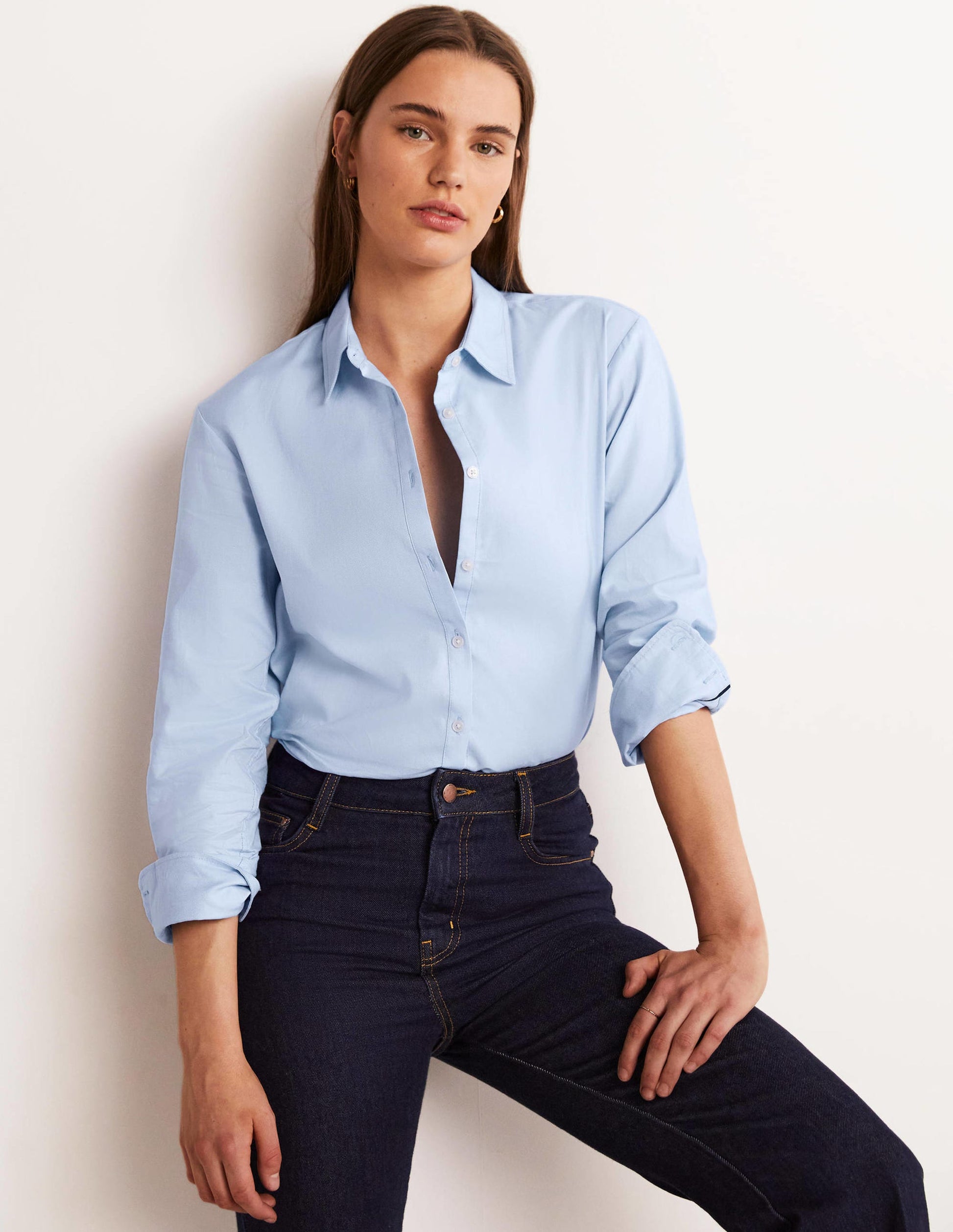 Classic Cotton Shirt-Blue Oxford-5