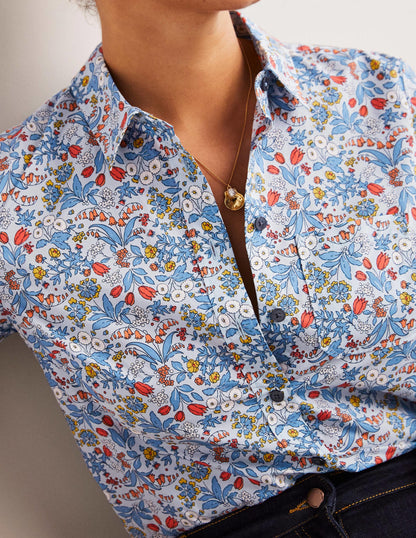 Classic Cotton Shirt-Surf, Wildflower-2