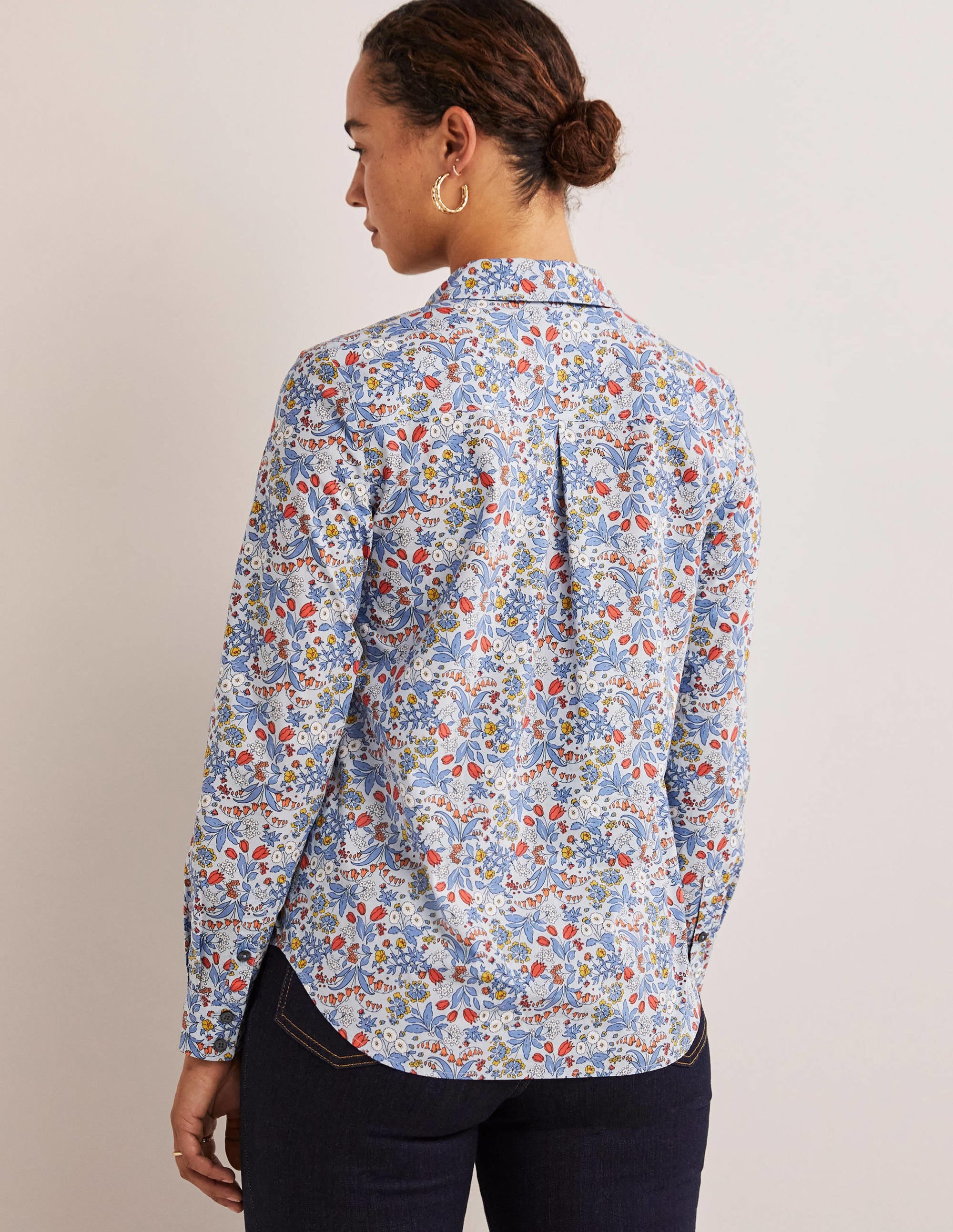 Classic Cotton Shirt-Surf, Wildflower - Image 3