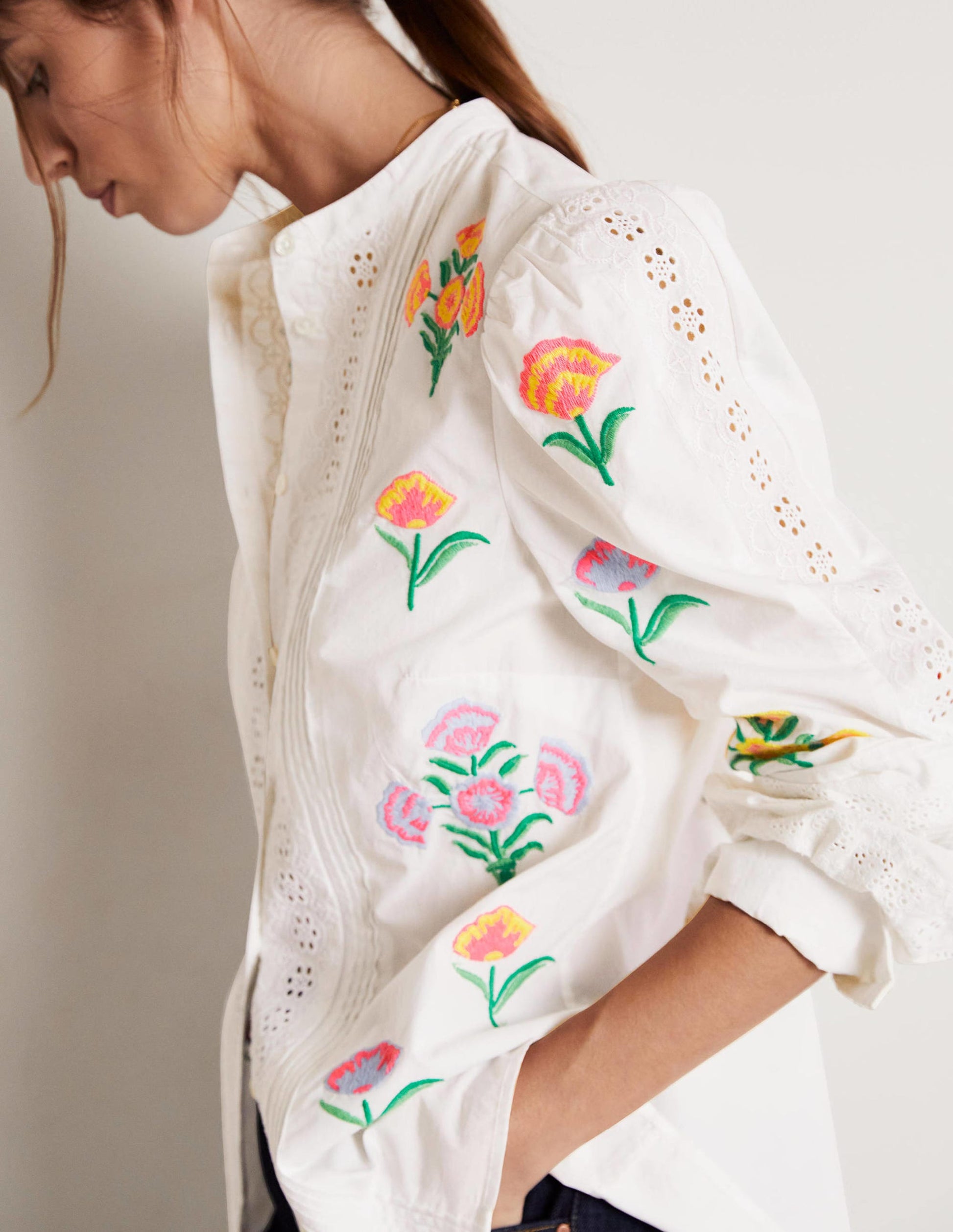 Julianne Embroidered Blouse-Ivory Embroidery-8