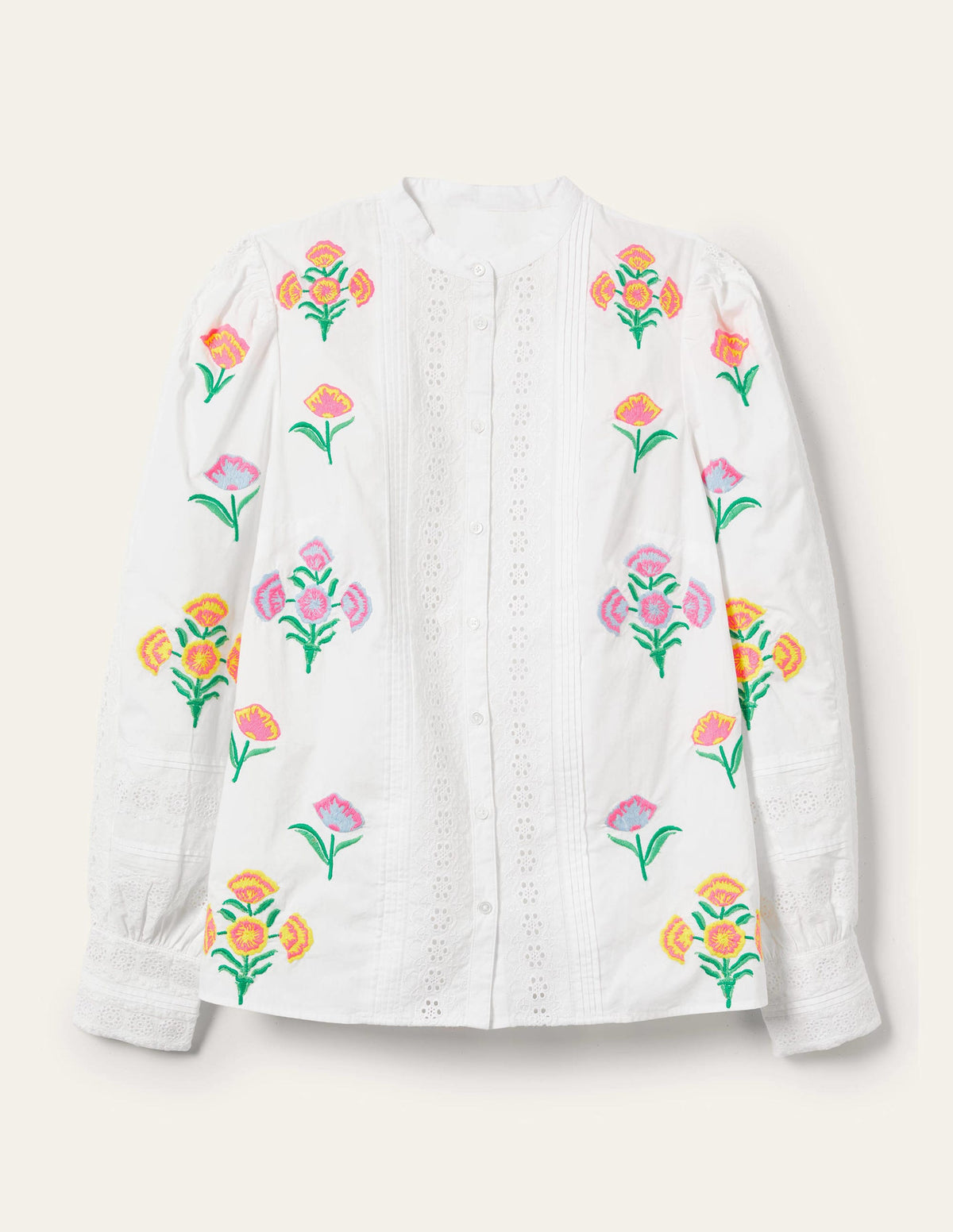 Julianne Embroidered Blouse-Ivory Embroidery-11