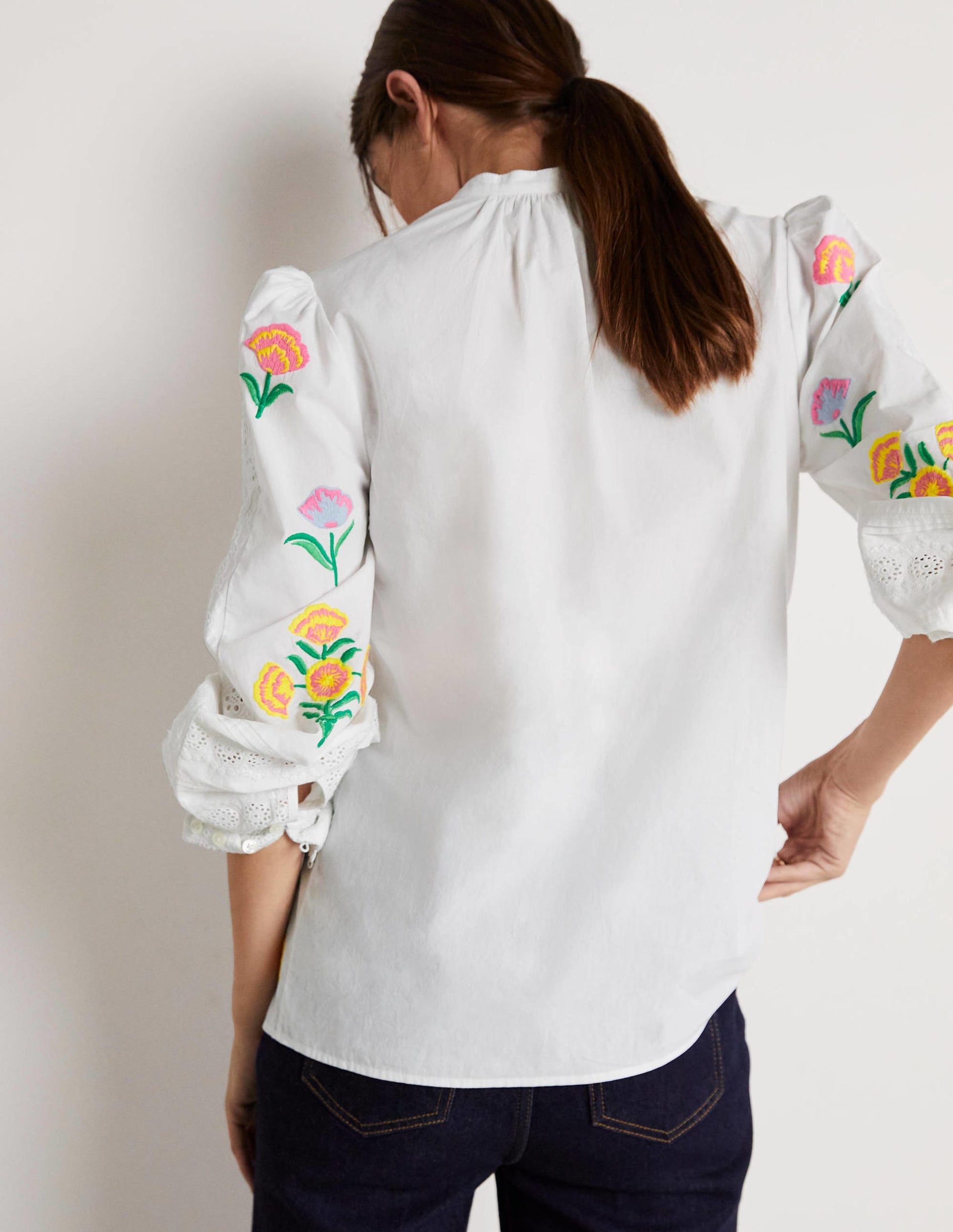 Julianne Embroidered Blouse-Ivory Embroidery-4