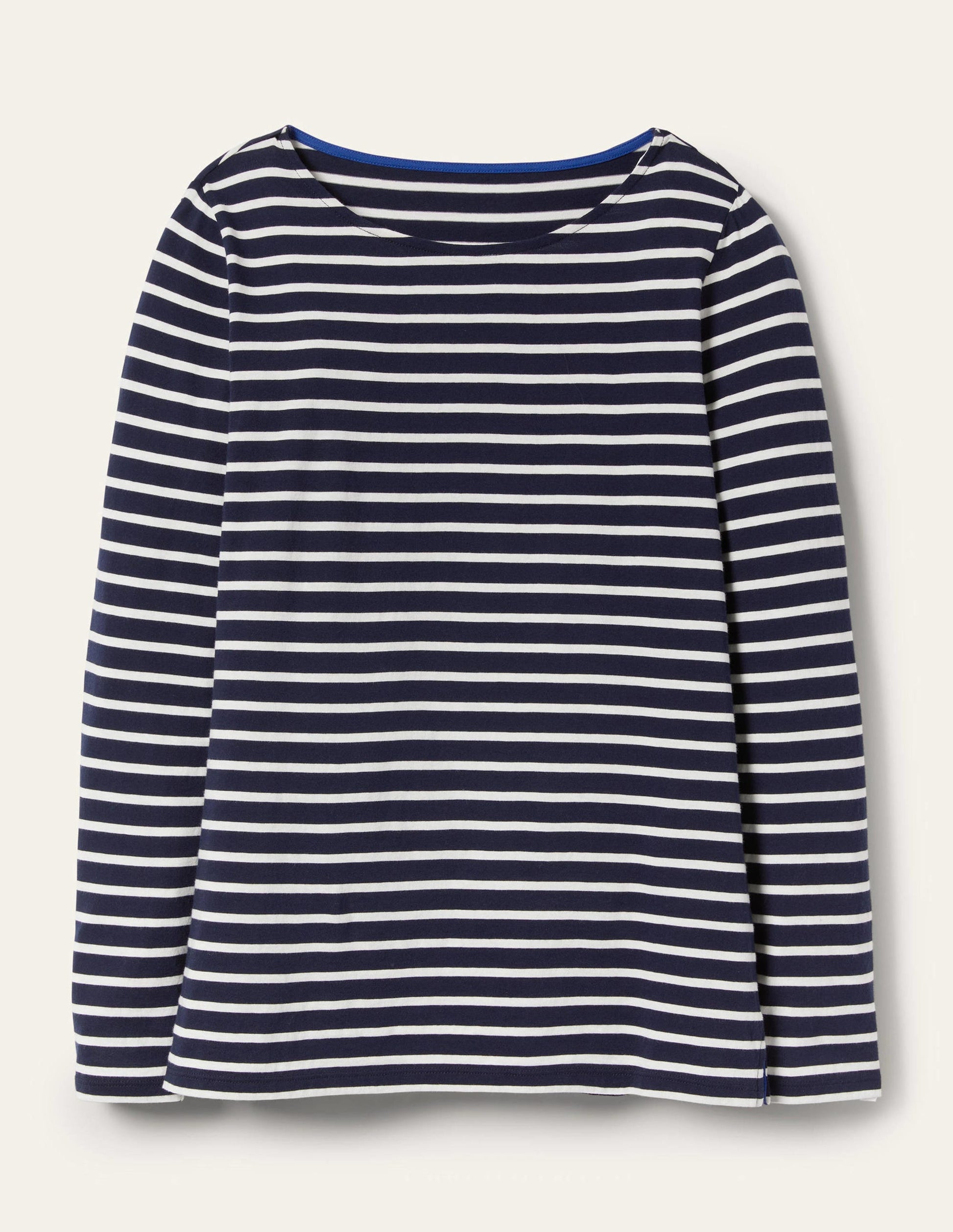 Ella Long Sleeve Breton-Navy, Ivory-8