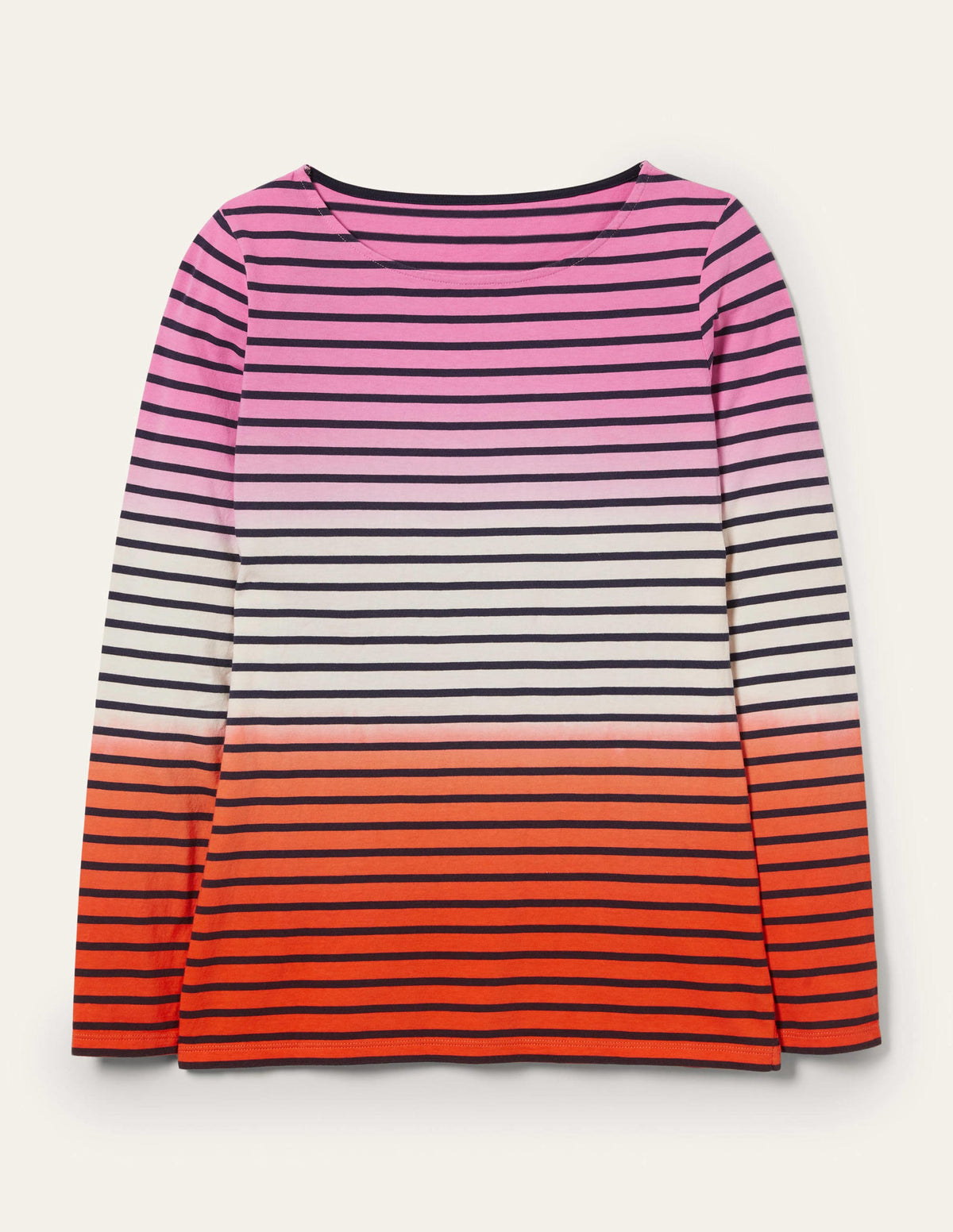 Ella Long Sleeve Breton-Bon Bon/Firecracker Ombre-9