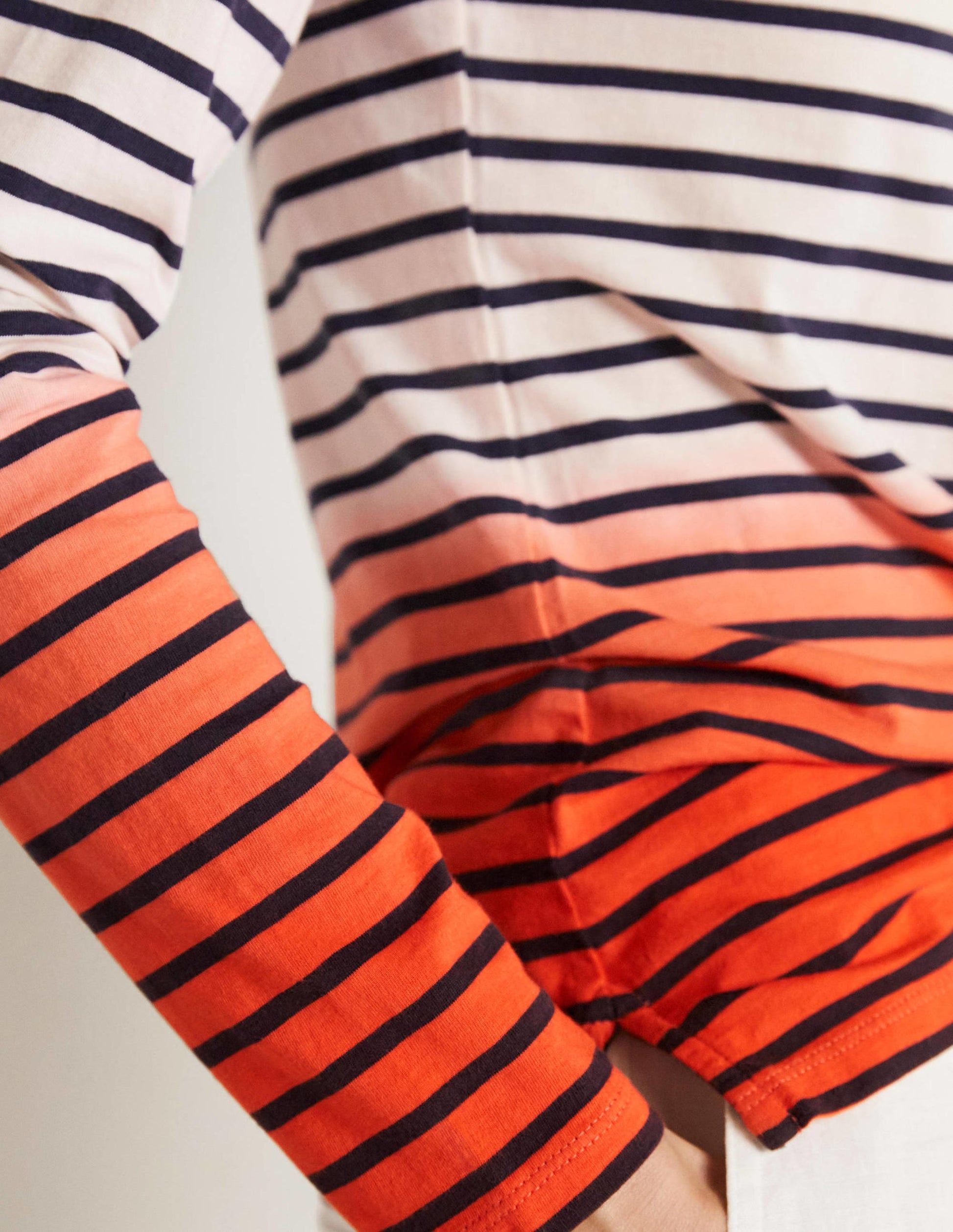 Ella Long Sleeve Breton-Bon Bon/Firecracker Ombre-2