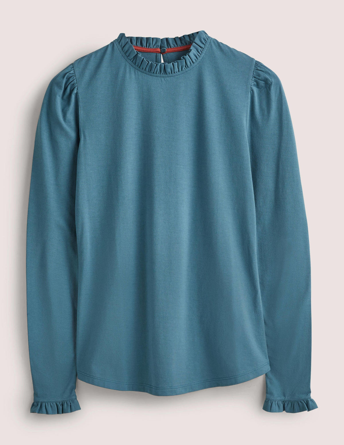 Supersoft Frill Detail Top-Corporal Blue-5