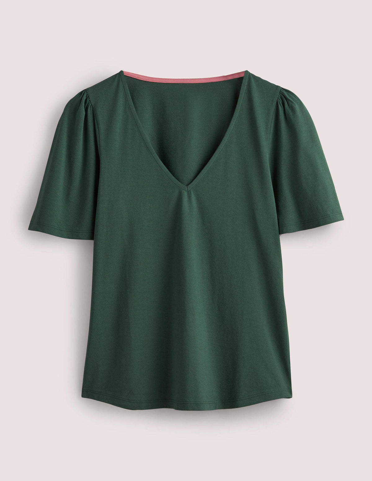 Supersoft Flutter Sleeve Top-Trekking Green-5