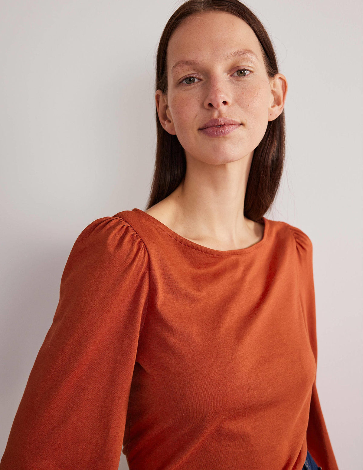 Supersoft Boat Neck Top-Chilli Oil Red-2