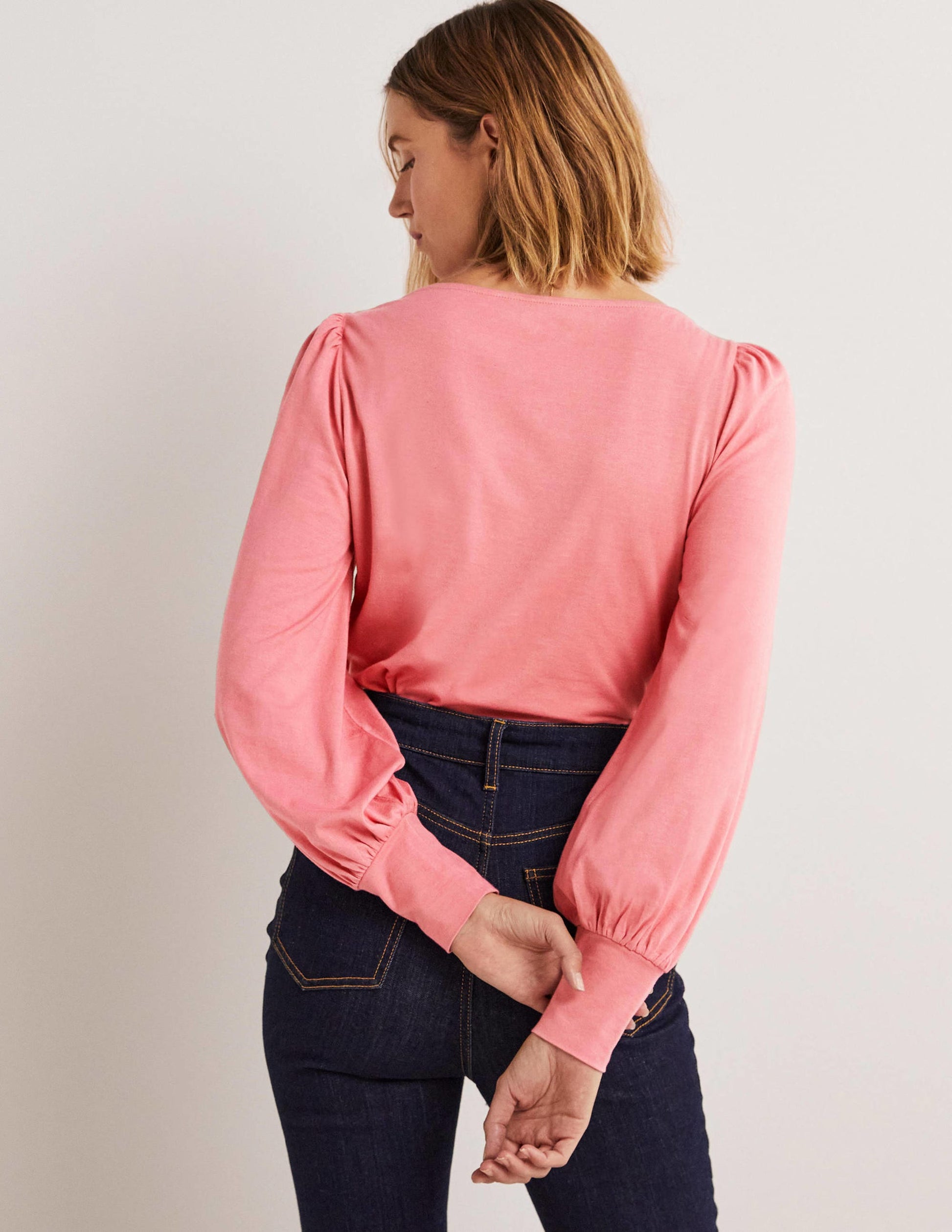 Supersoft Boat Neck Top-Wild Rose-3