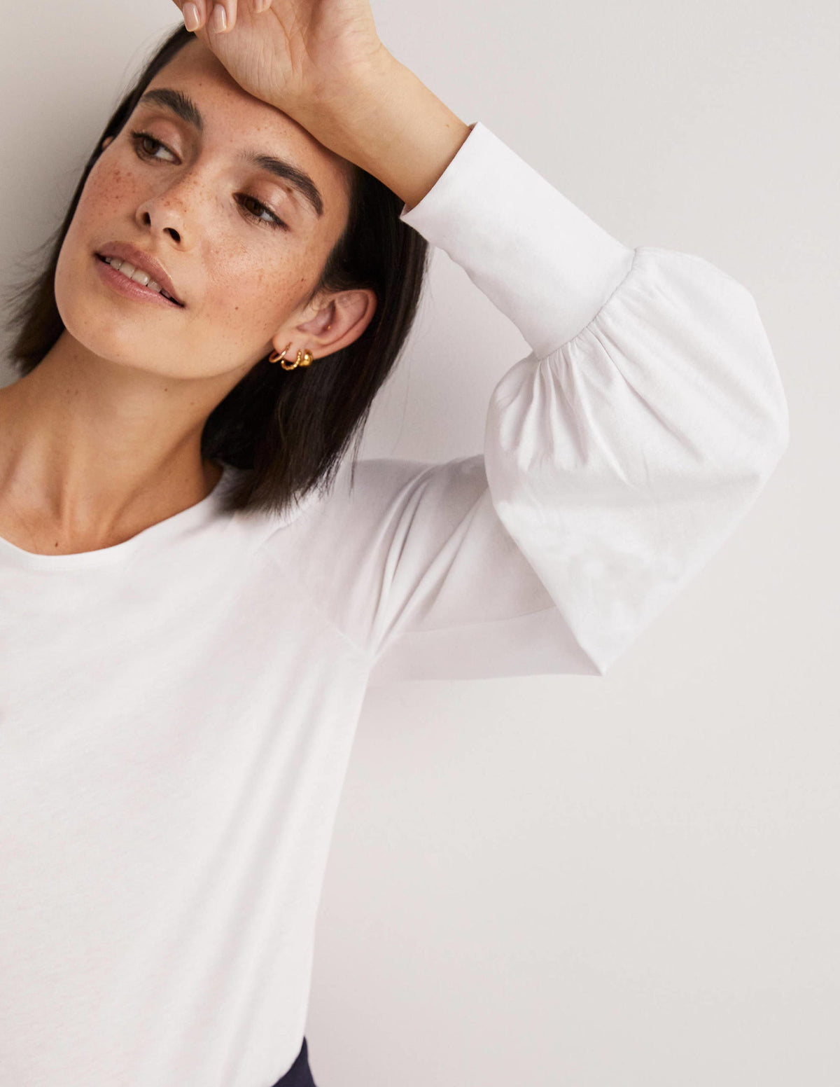 Supersoft Boat Neck Top-White - Image 2