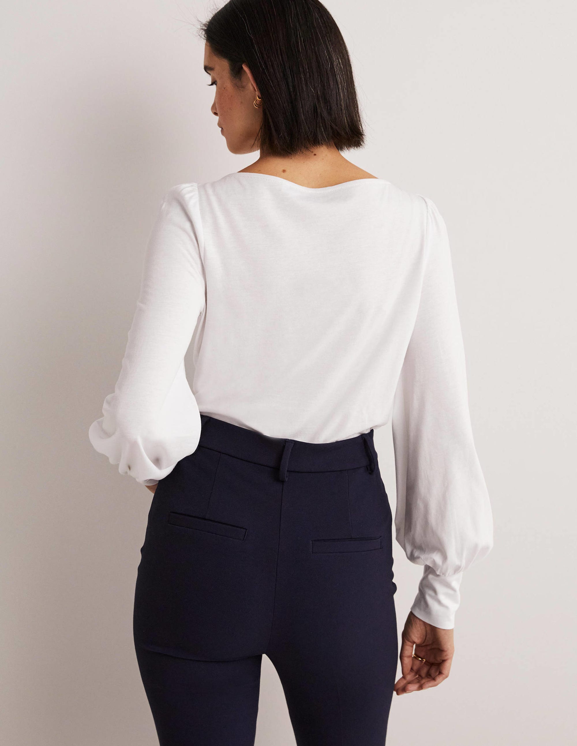 Supersoft Boat Neck Top-White - Image 3