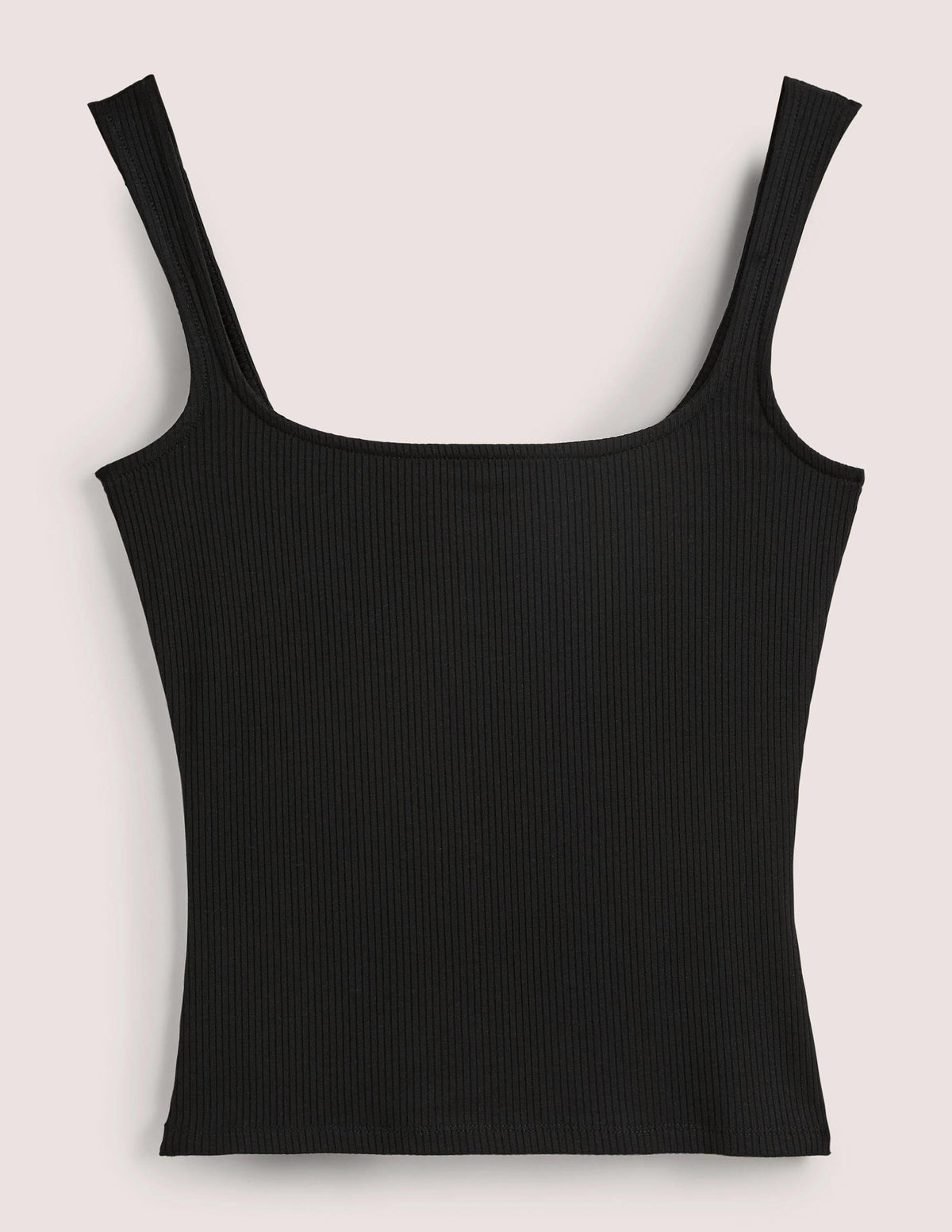 Soft Ribbed Vest-Black-5