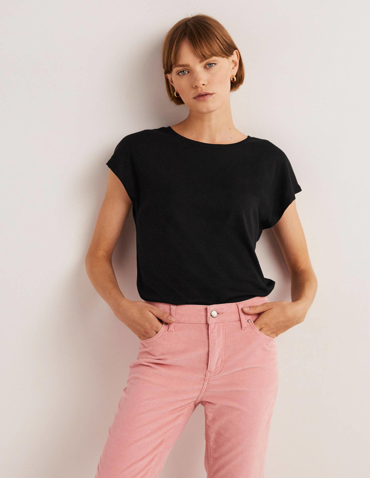 Soft Touch Sleeveless Top-Black-1