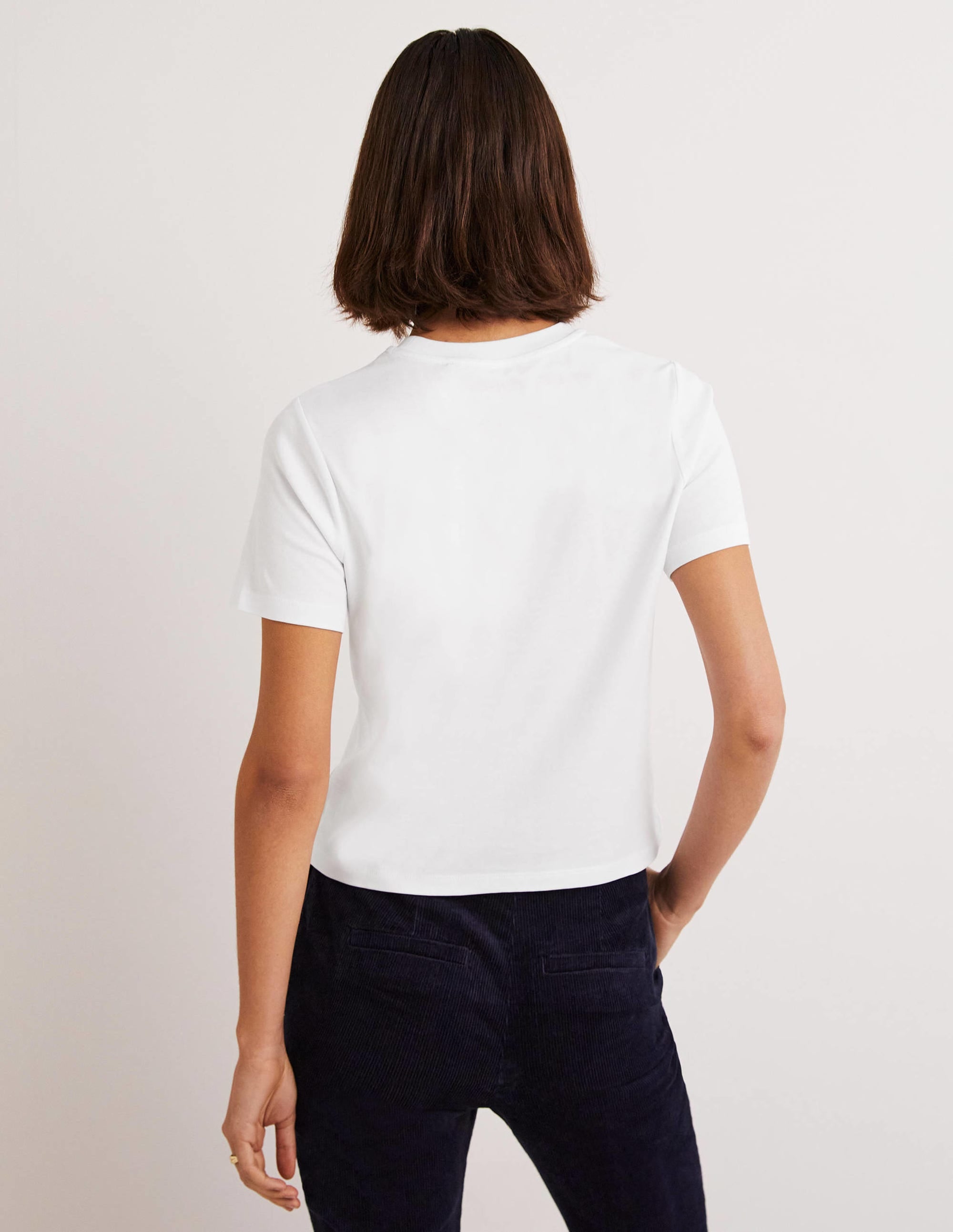 Perfect Cotton T-Shirt-White - Image 3