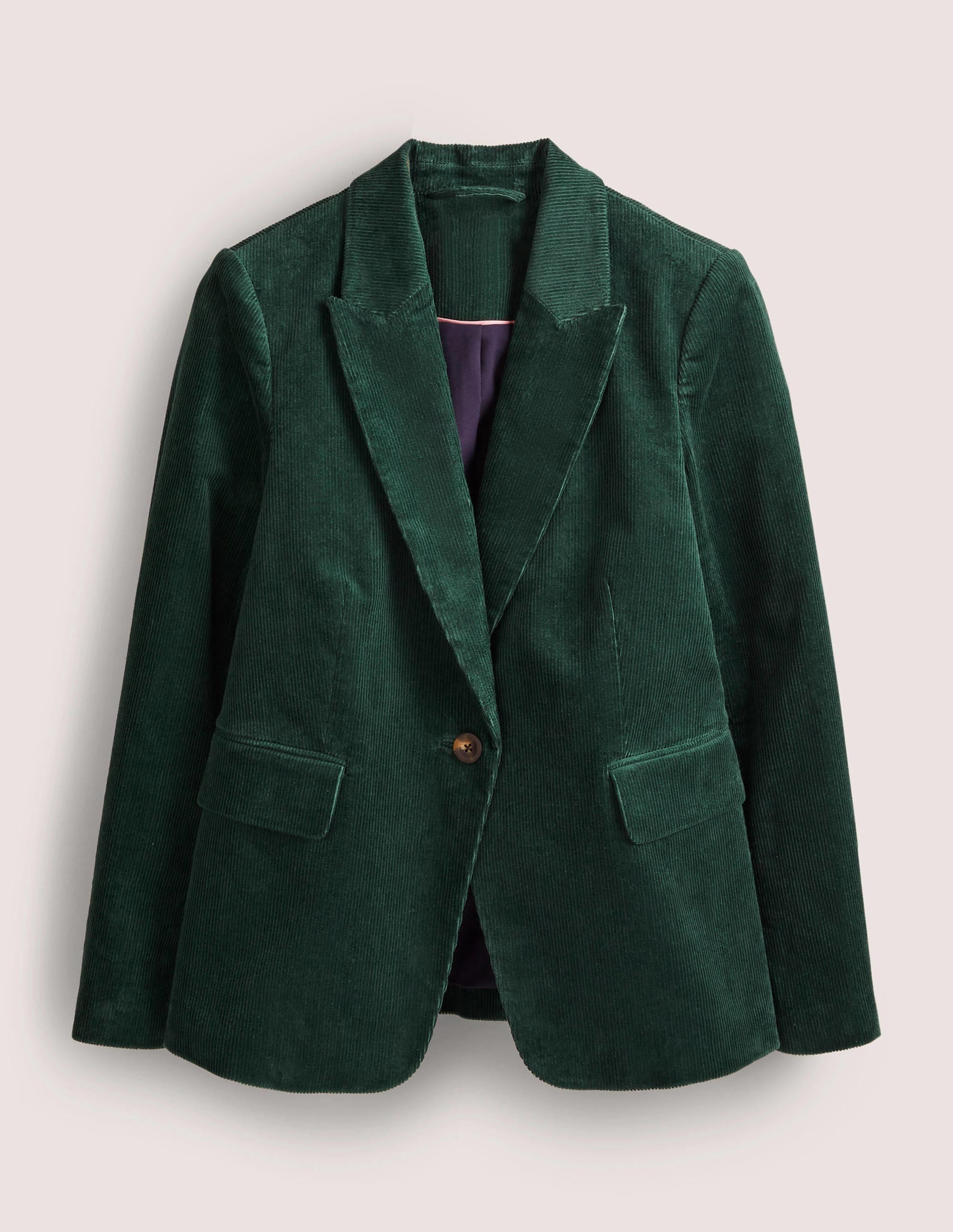 Fitted Corduroy Blazer-Trekking Green - Image 5