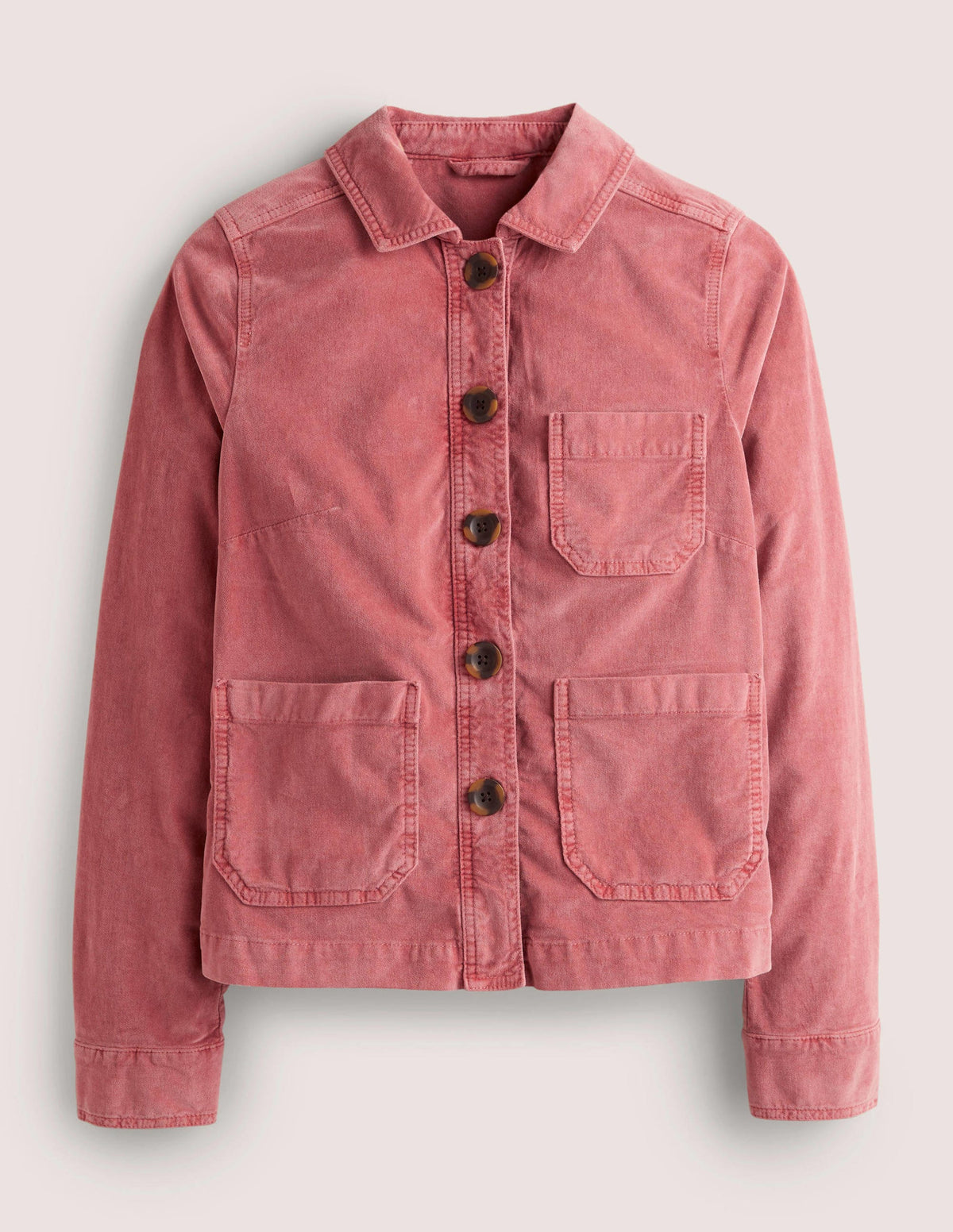 Velvet Chore Jacket-Dusty Red Velvet-7