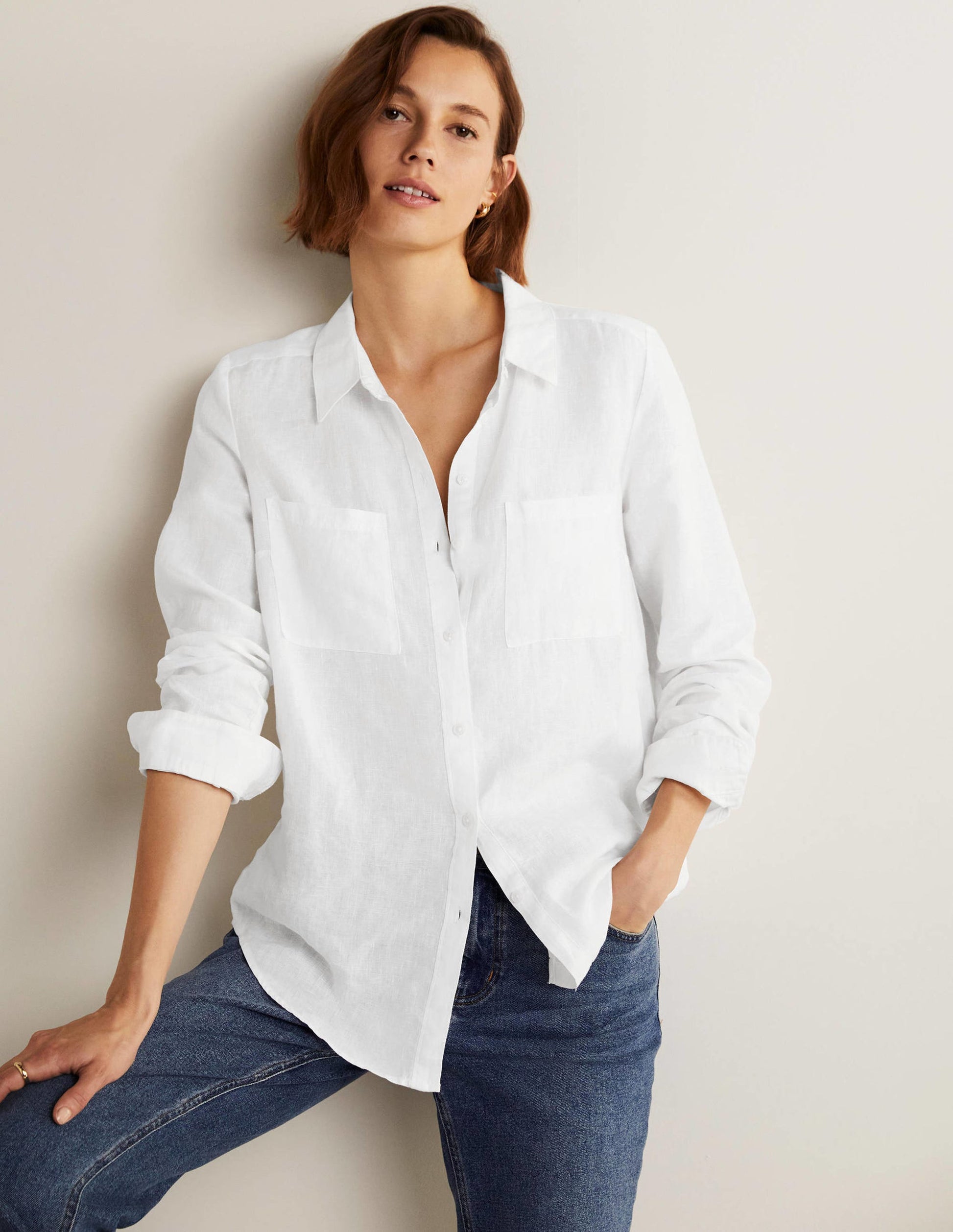 Linen Shirt-White-5