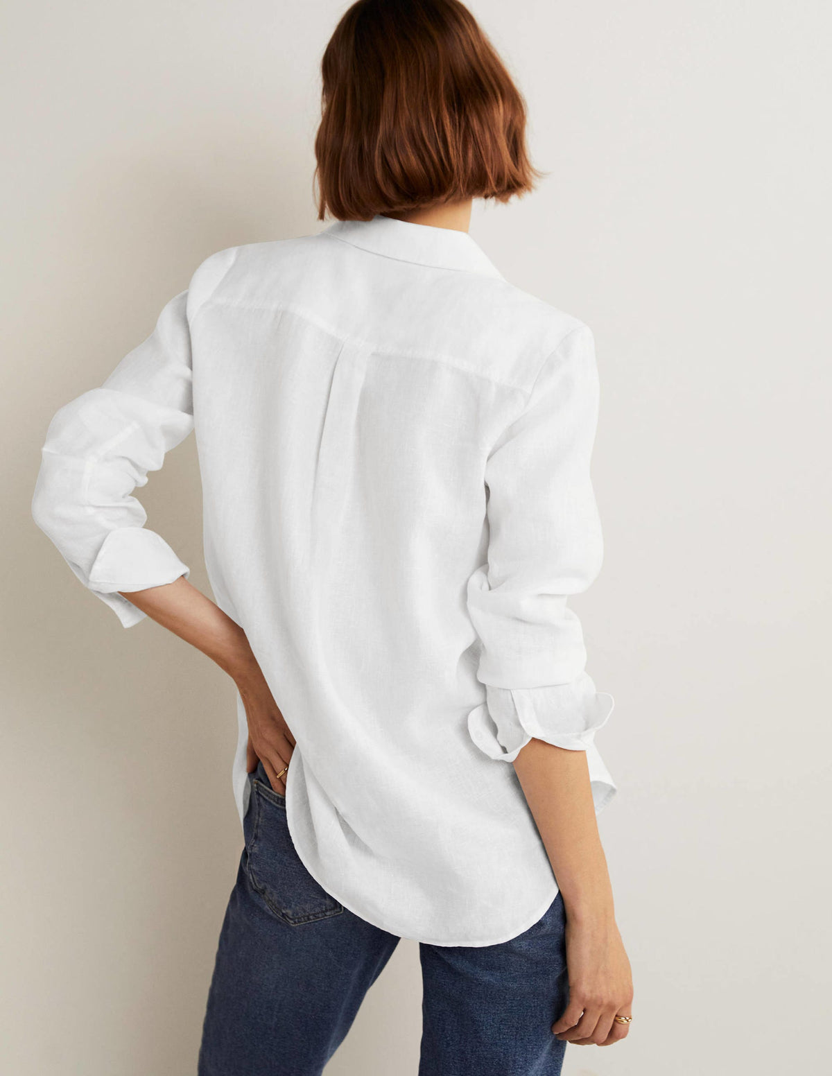 Linen Shirt-White - Image 6