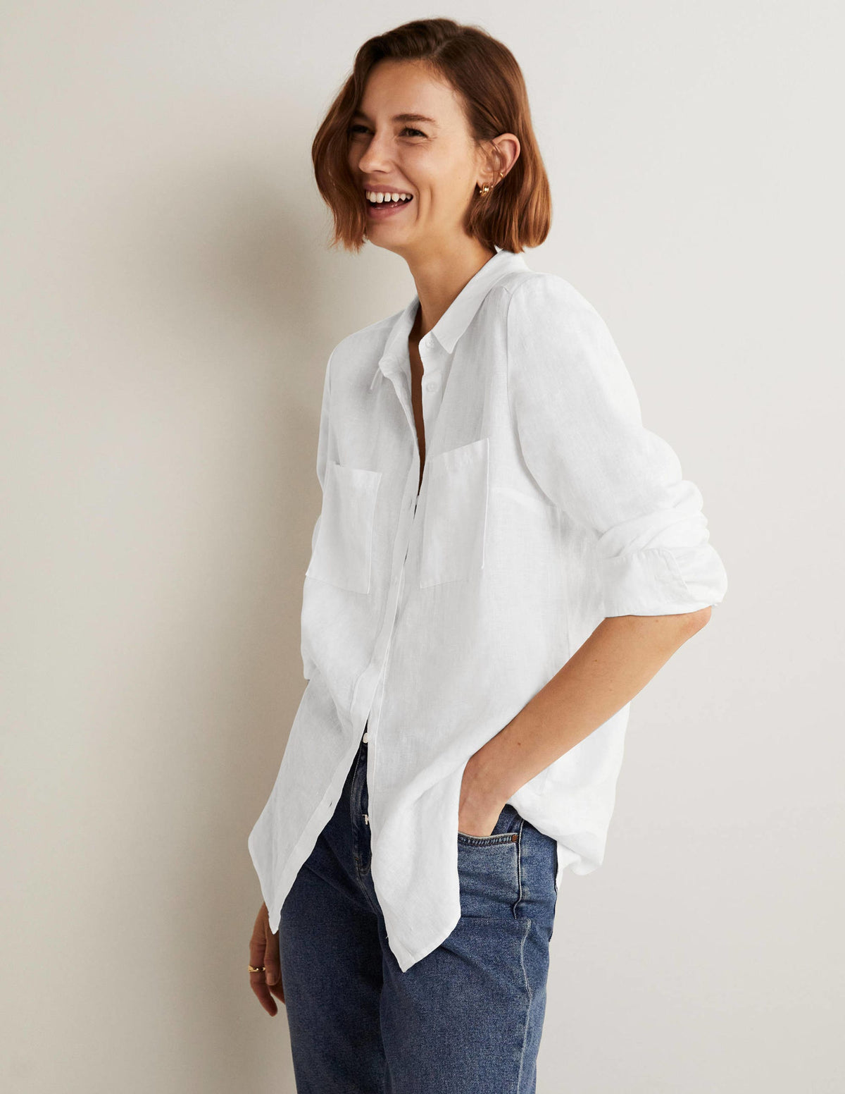Linen Shirt-White - Image 8