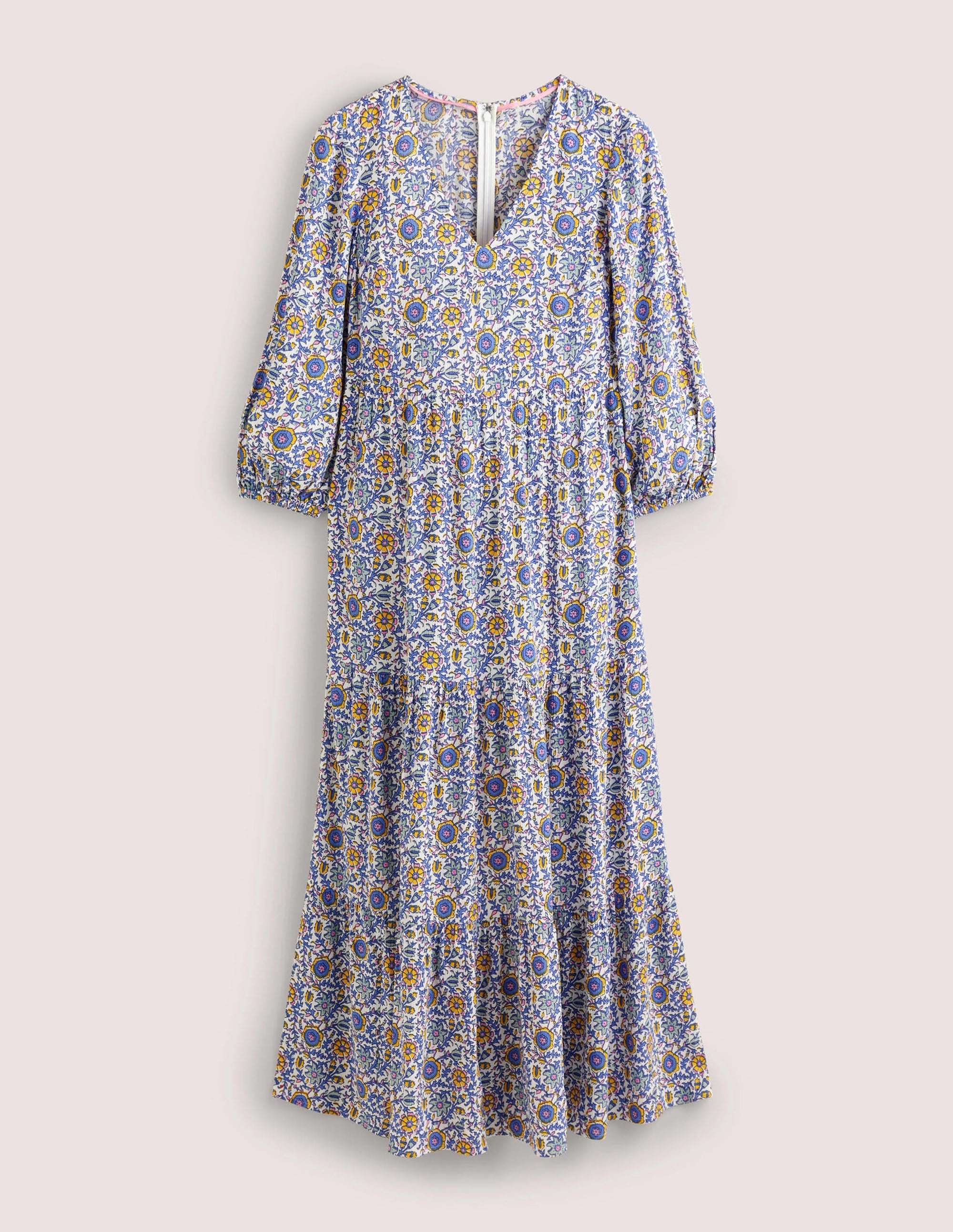 Blouson Sleeve Maxi Dress-Ivory, Enchanting Twig - Image 8
