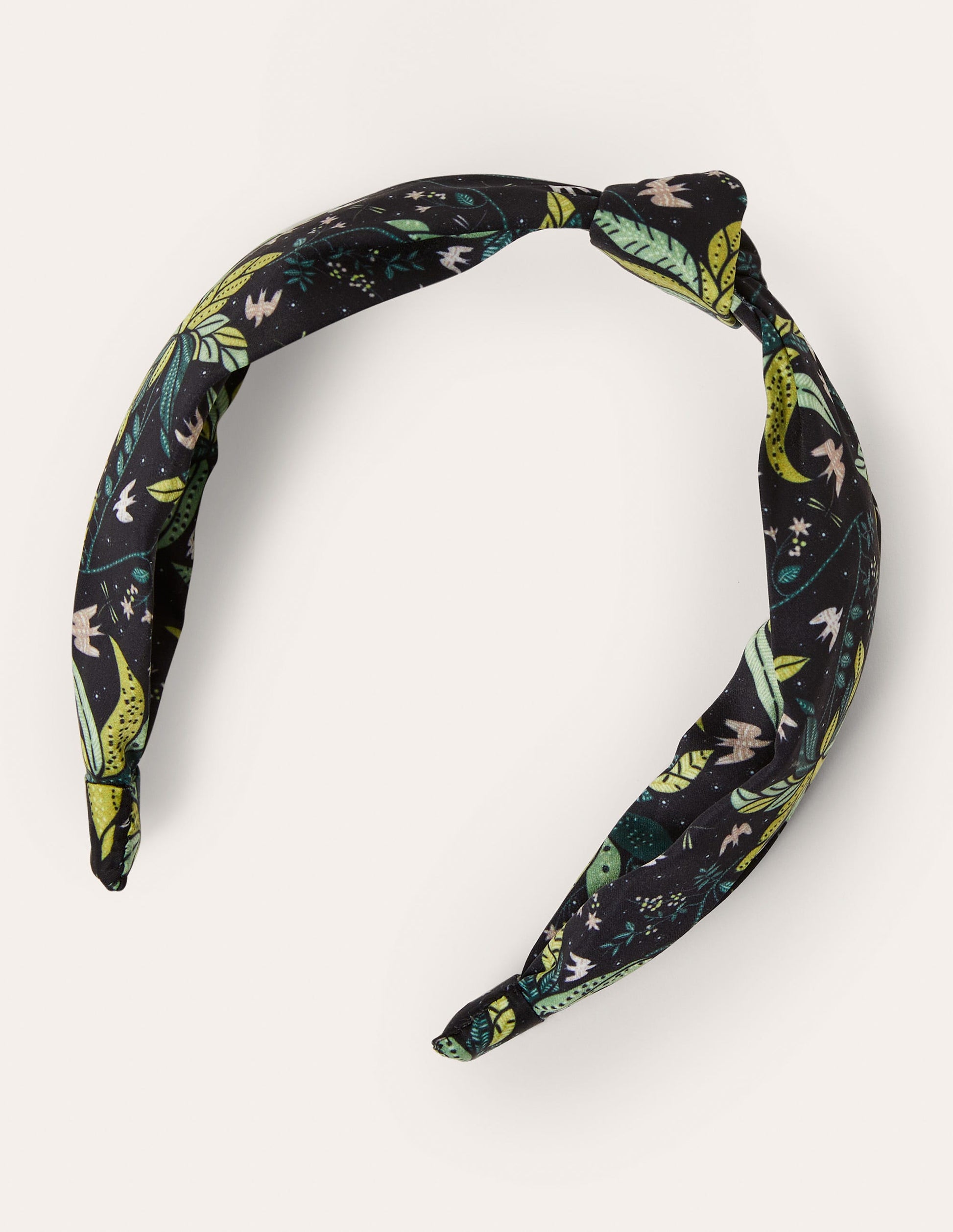 Knotted Headband-Black, Oriental Cascade-3