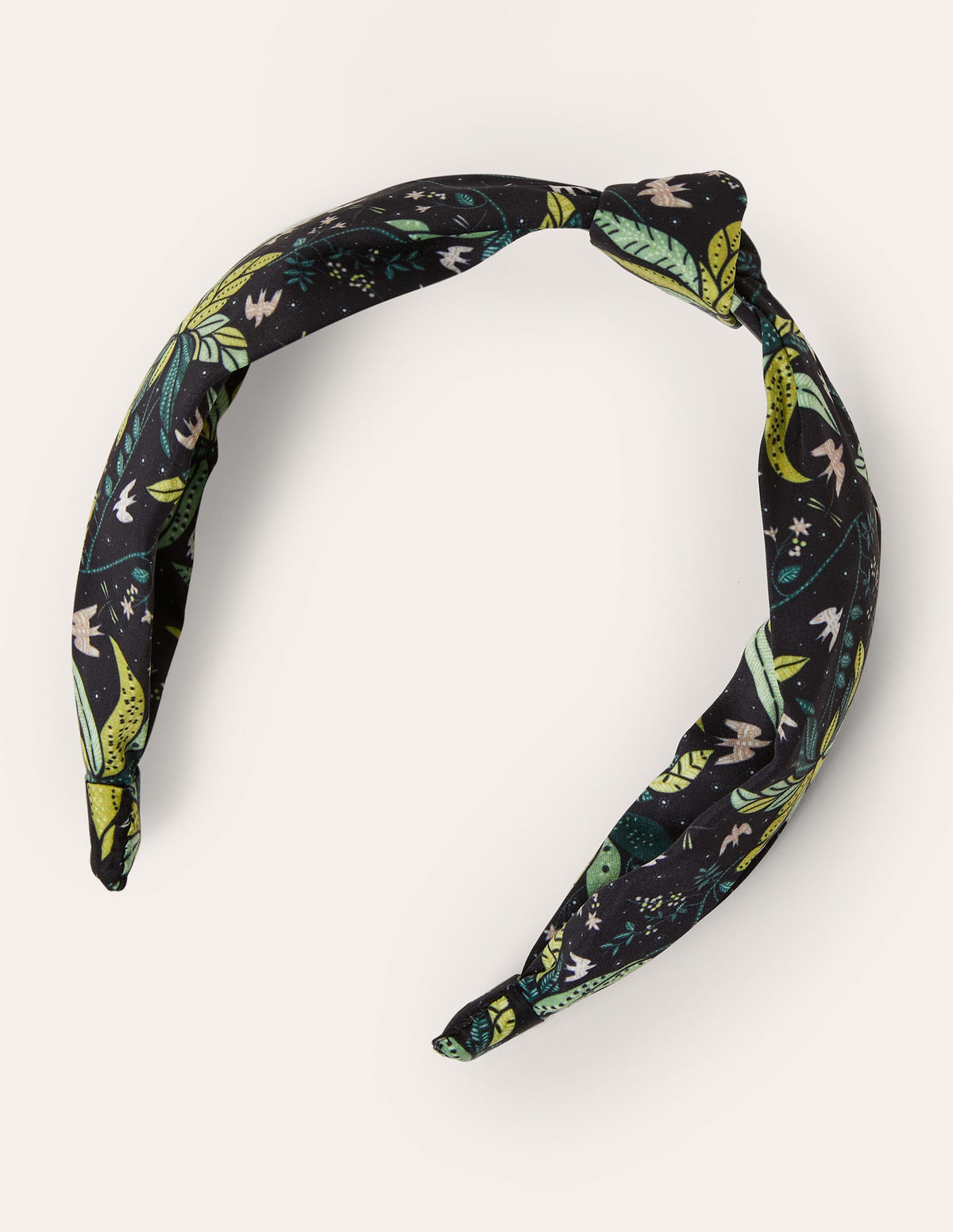 Knotted Headband-Black, Oriental Cascade - Image 3