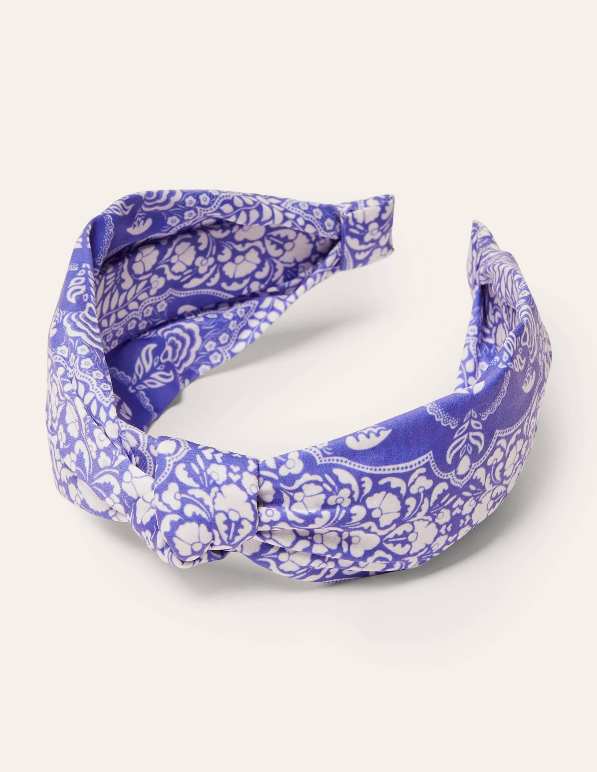 Knotted Headband-Bluebell, Passion Bloom - Image 2