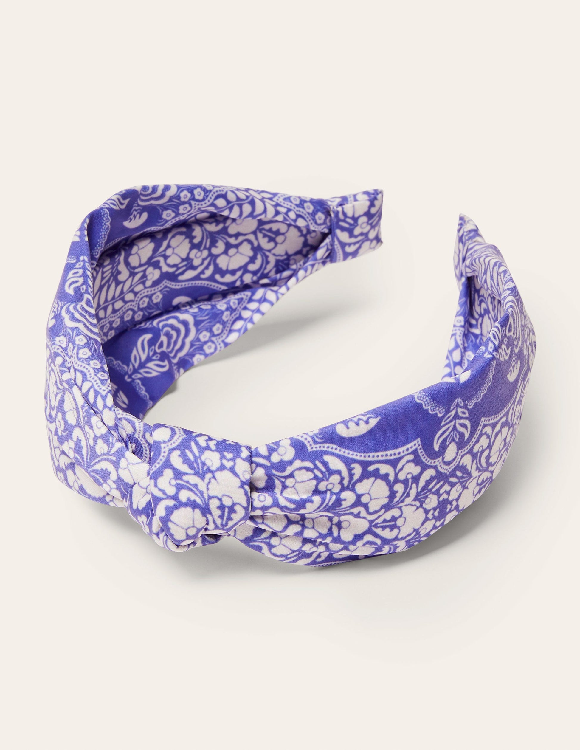 Knotted Headband-Bluebell, Passion Bloom-3