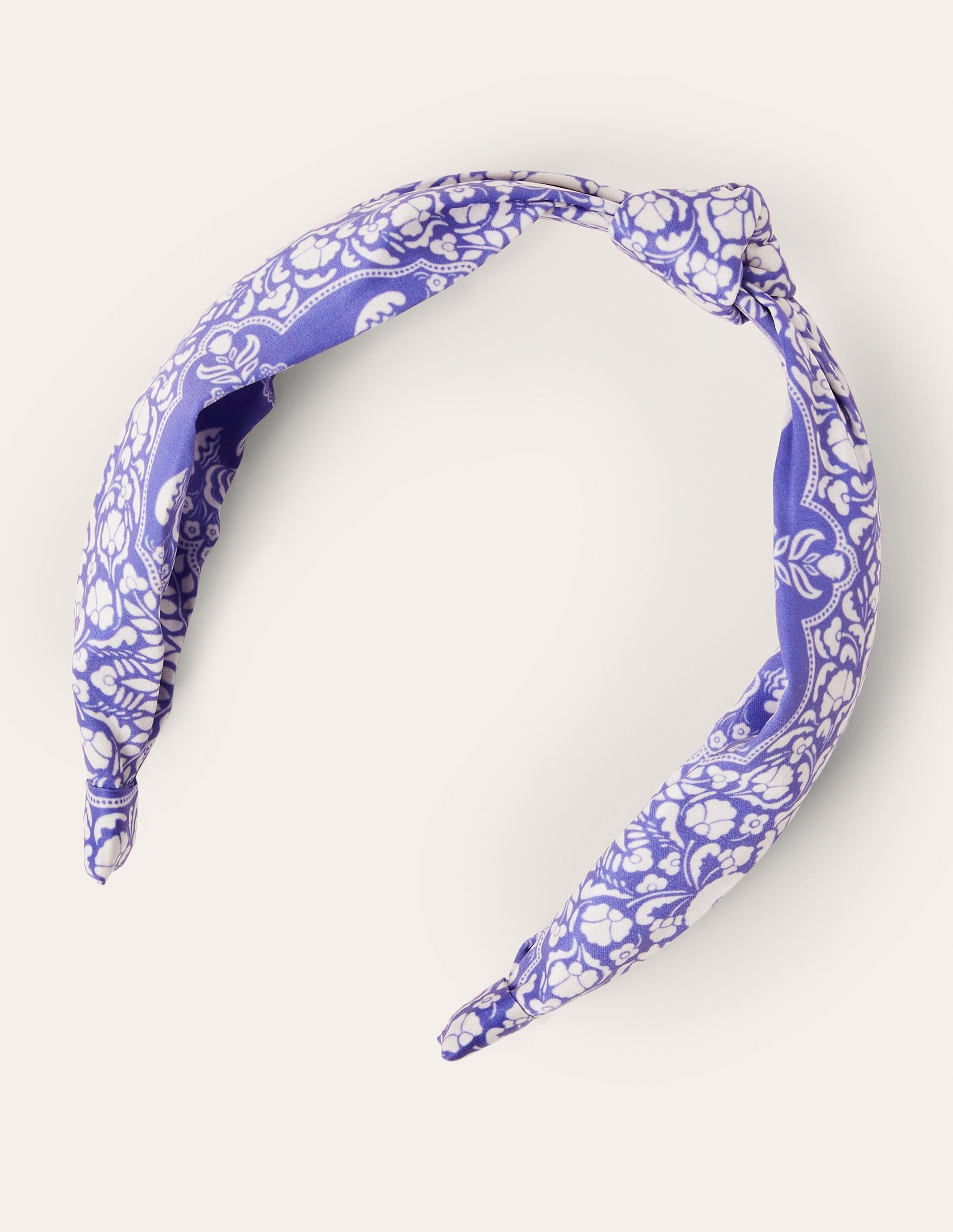 Knotted Headband-Bluebell, Passion Bloom - Image 4