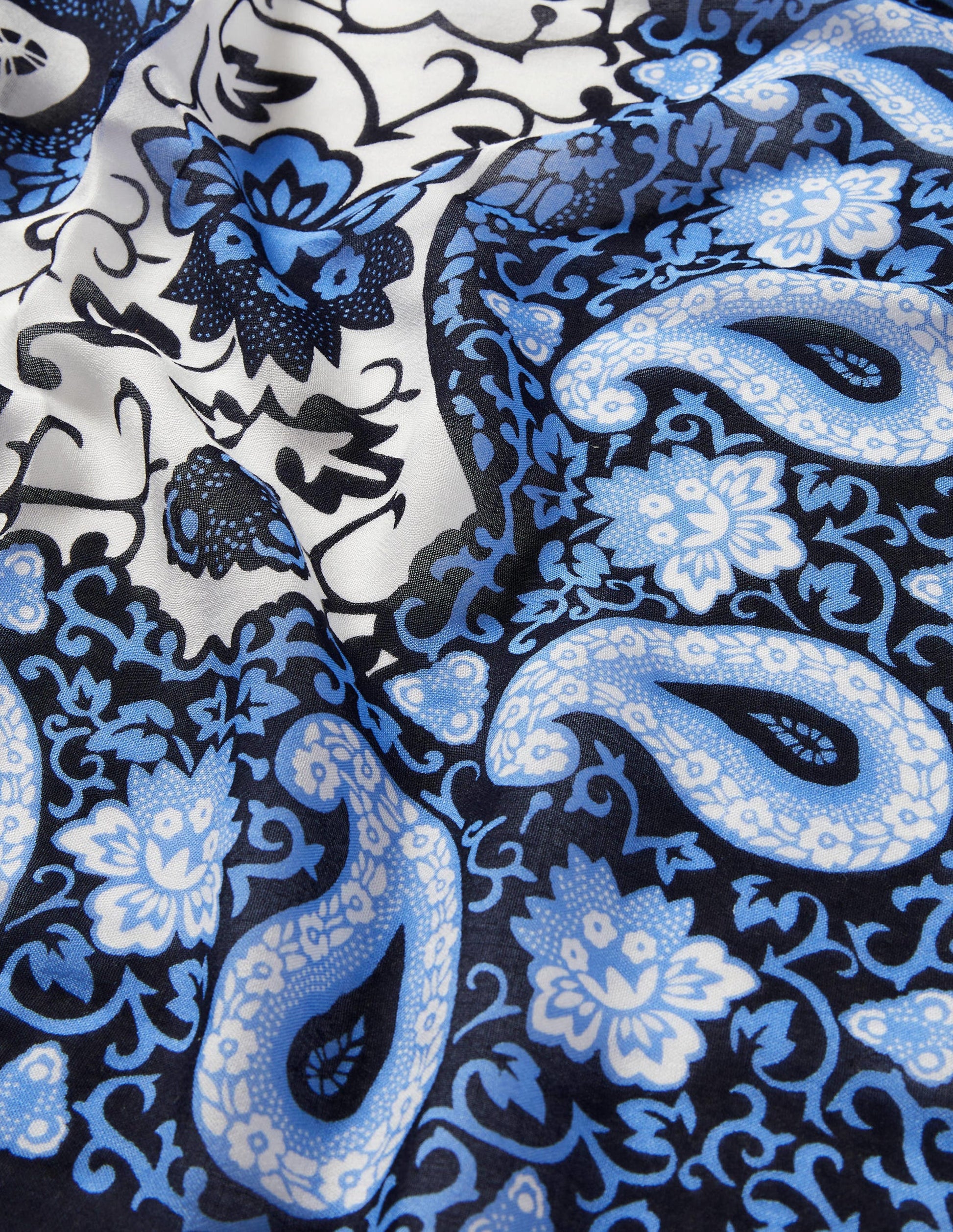 Printed Modal Scarf-Grape, Enchanting Paisley-2