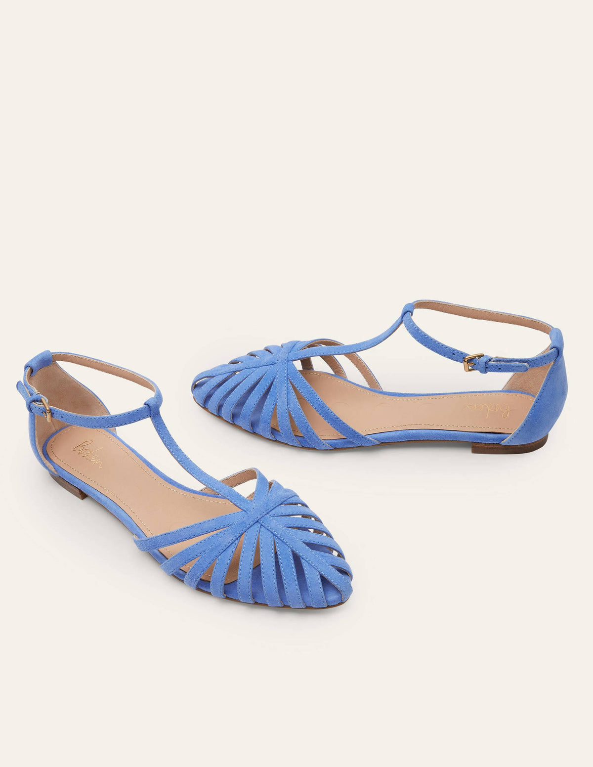 Tess Cage Flat Sandals-Grape Hyacinth - Image 1