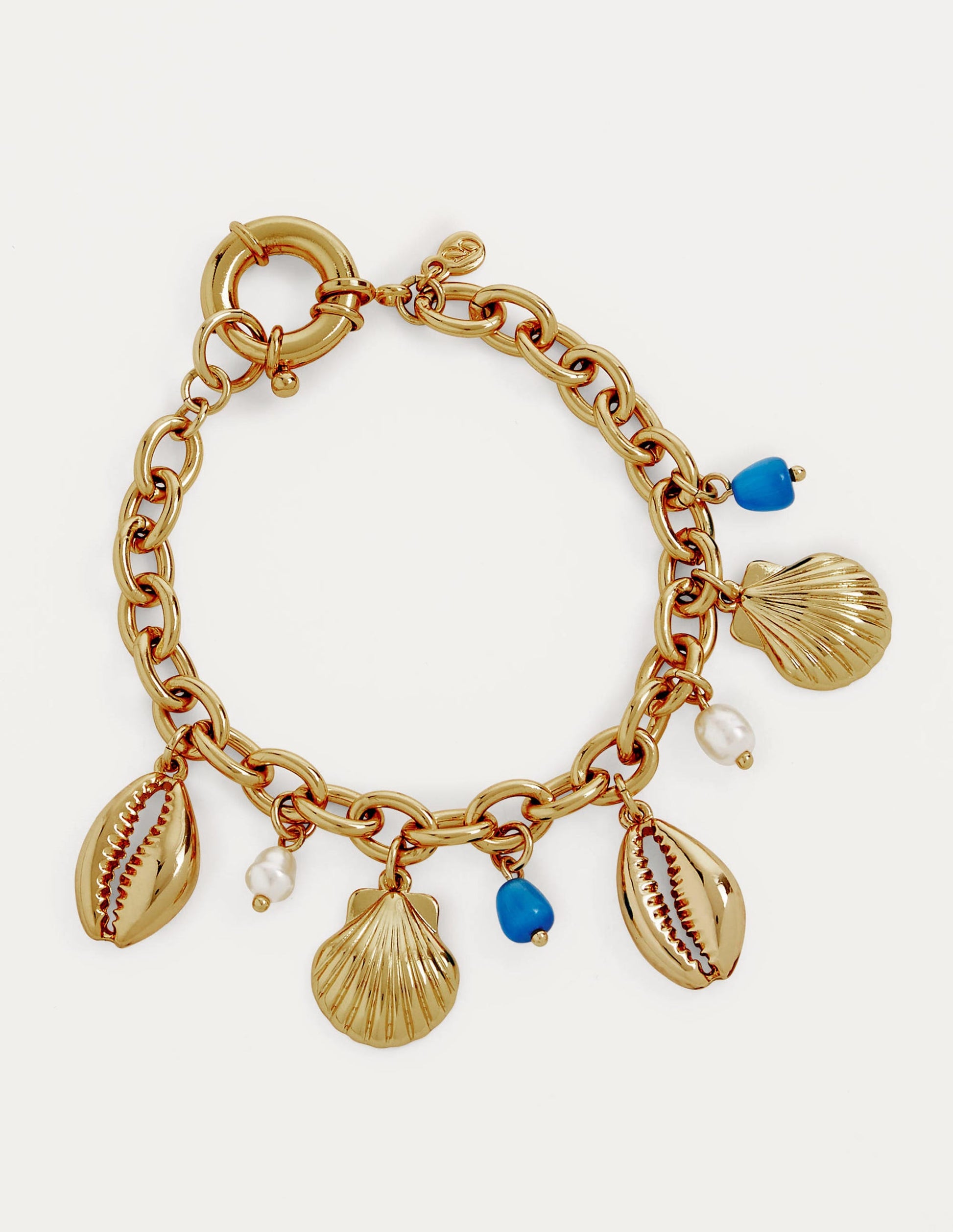 Shell Charm Bracelet-Gold-1