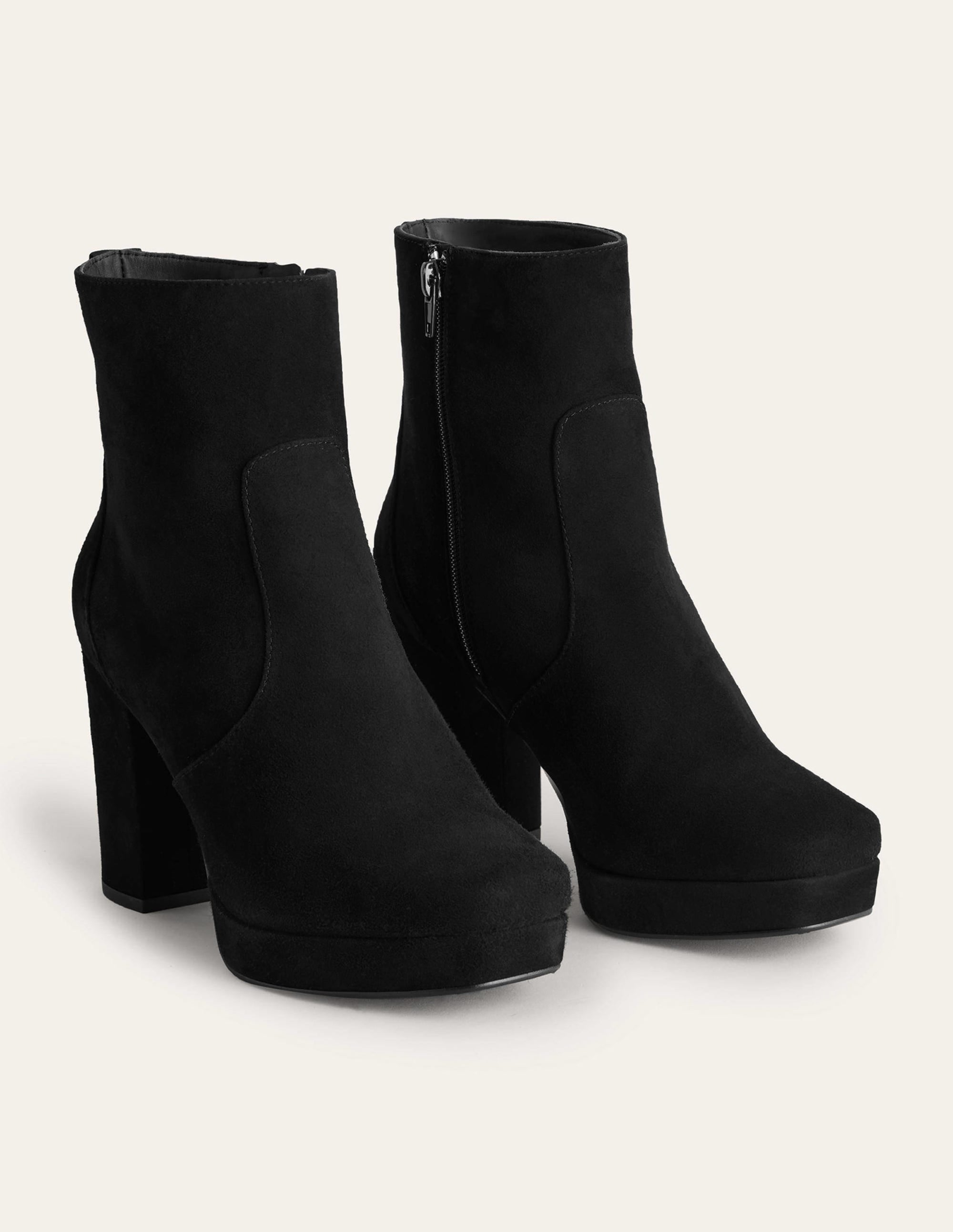 Platform Ankle Boot-Black - Image 2