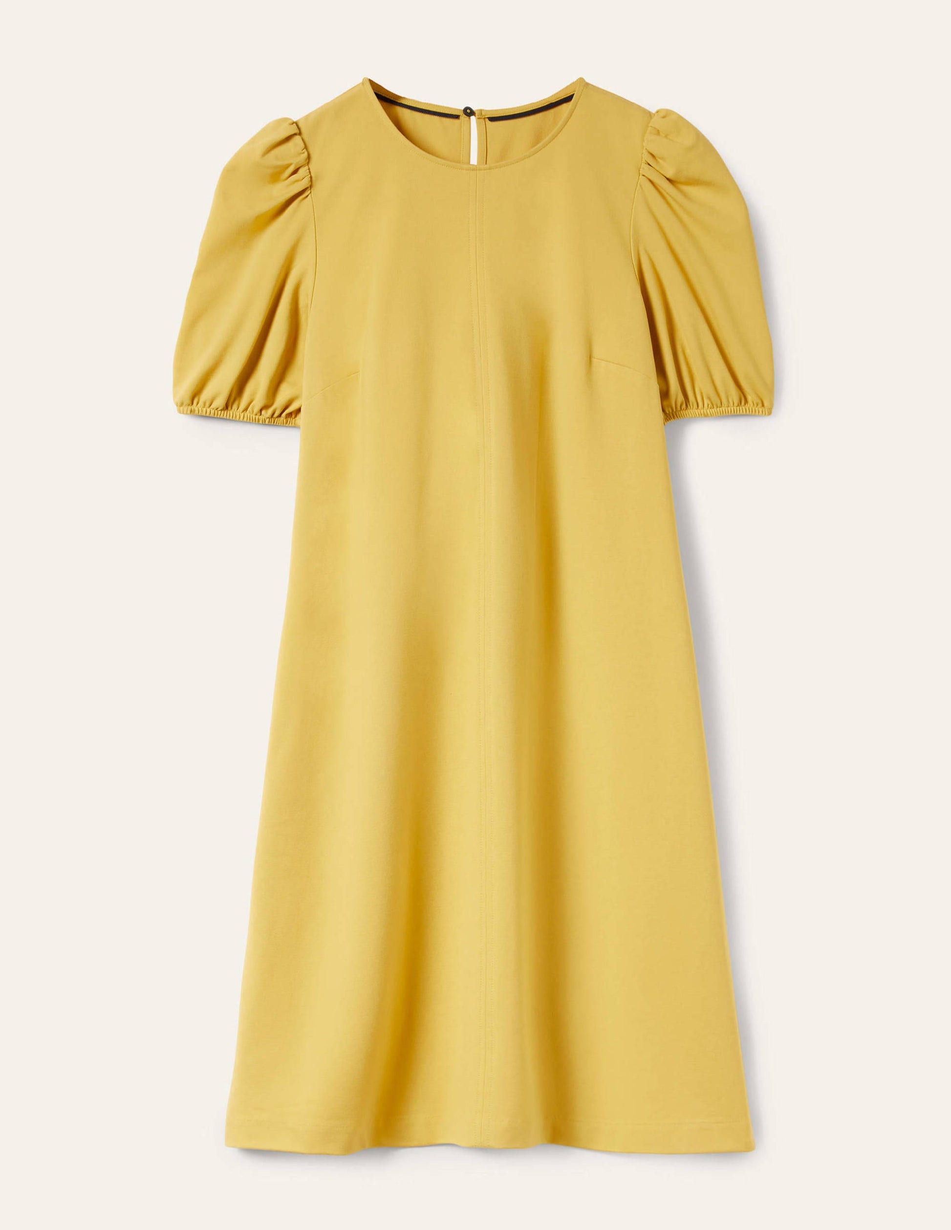 Seam Detail Jersey Shift Dress-Butter-5