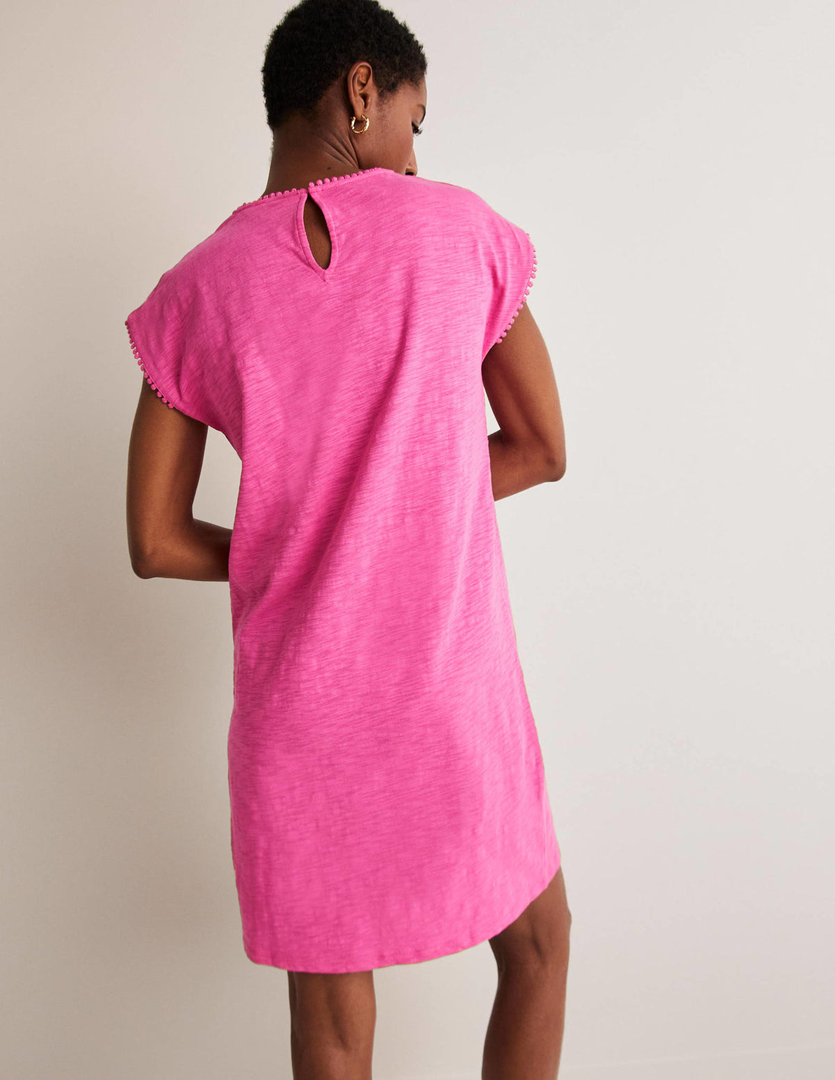 Cutwork Jersey T-shirt Dress-Pop Pansy-3