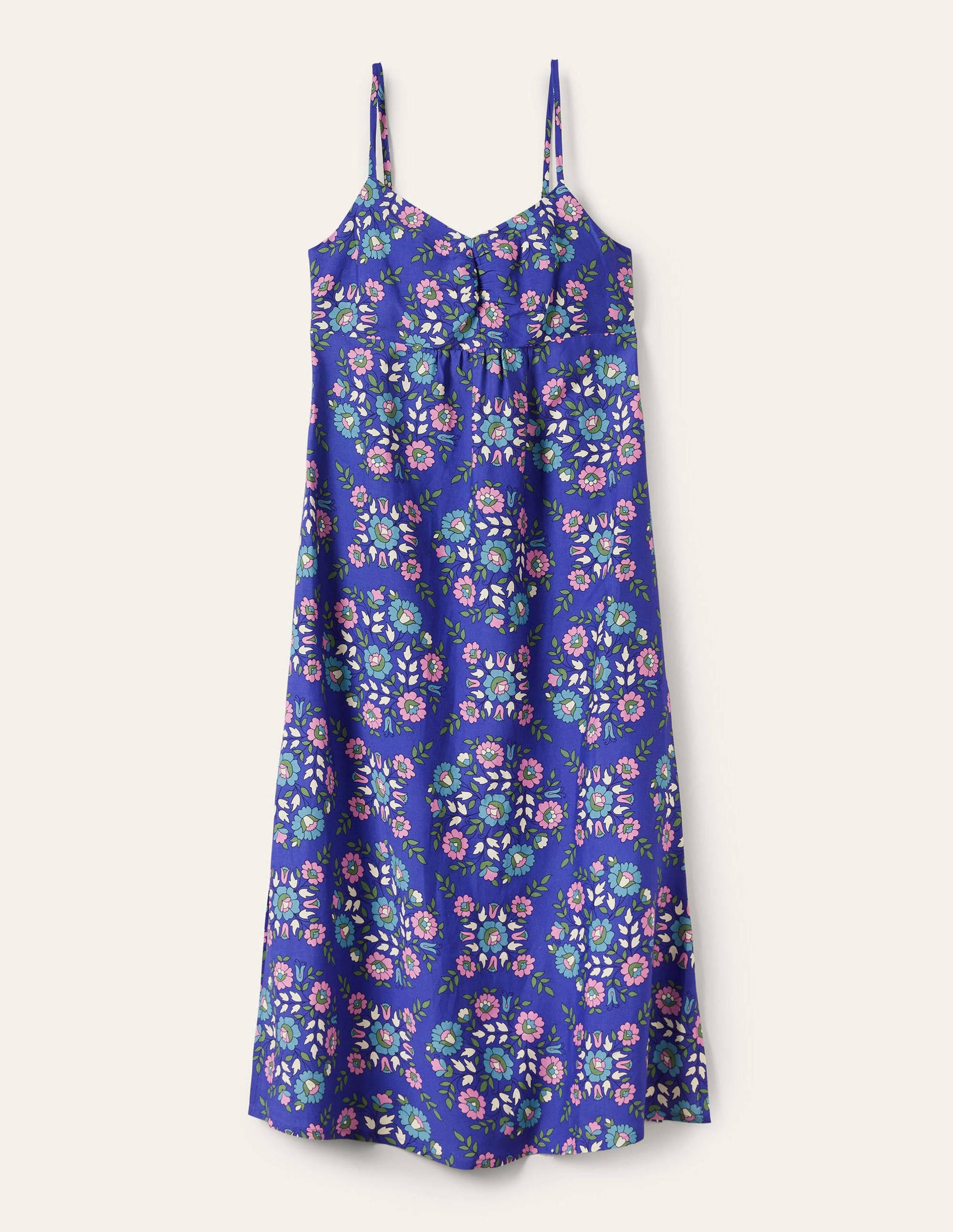Strappy Midi Dress-Bluebell, Wildflower Prairie-5