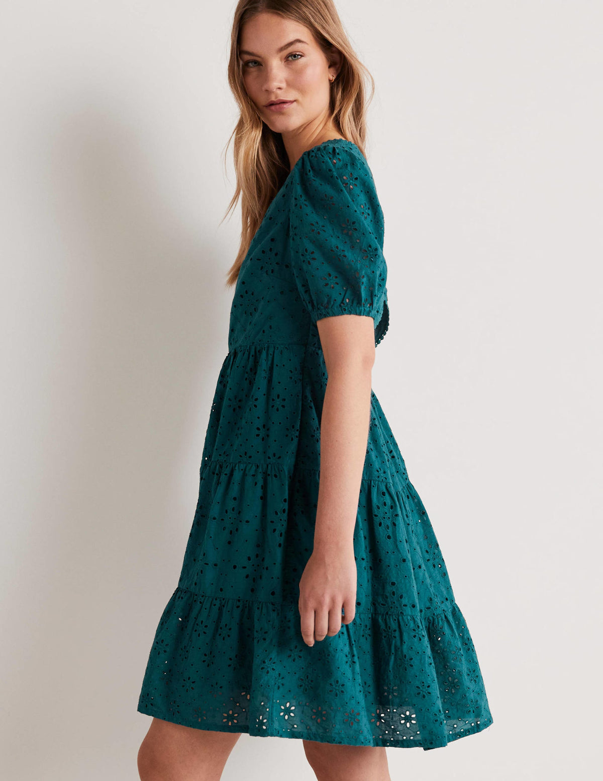 Back Detail Broderie Dress-Chesapeake Bay - Image 3