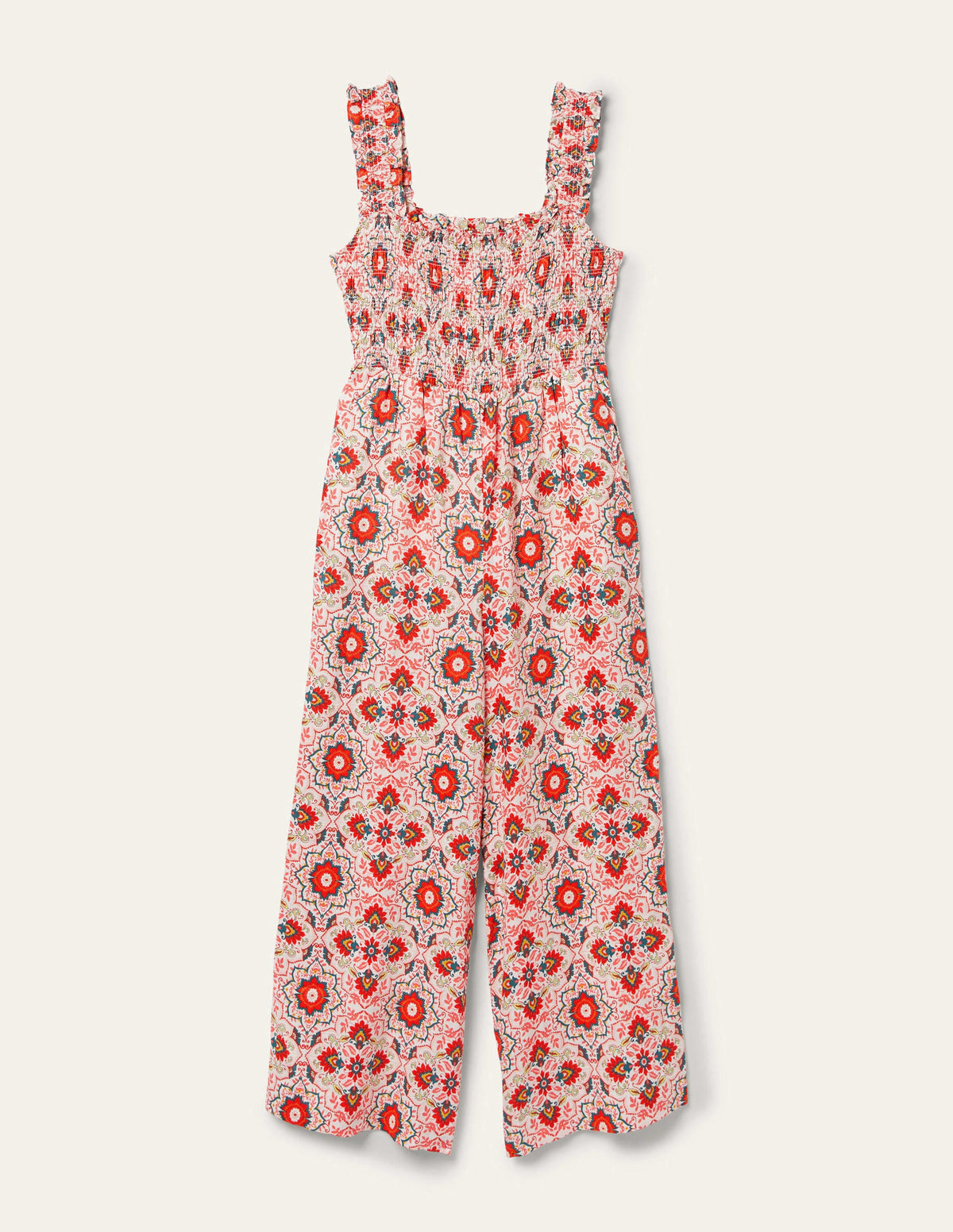 Jasmine Smocked Jumpsuit-Multi, Bloomsbury-5