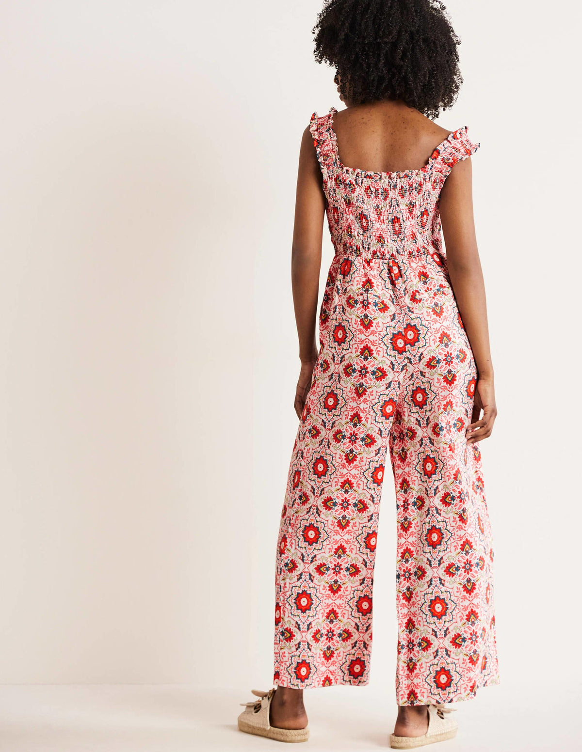 Jasmine Smocked Jumpsuit-Multi, Bloomsbury - Image 3
