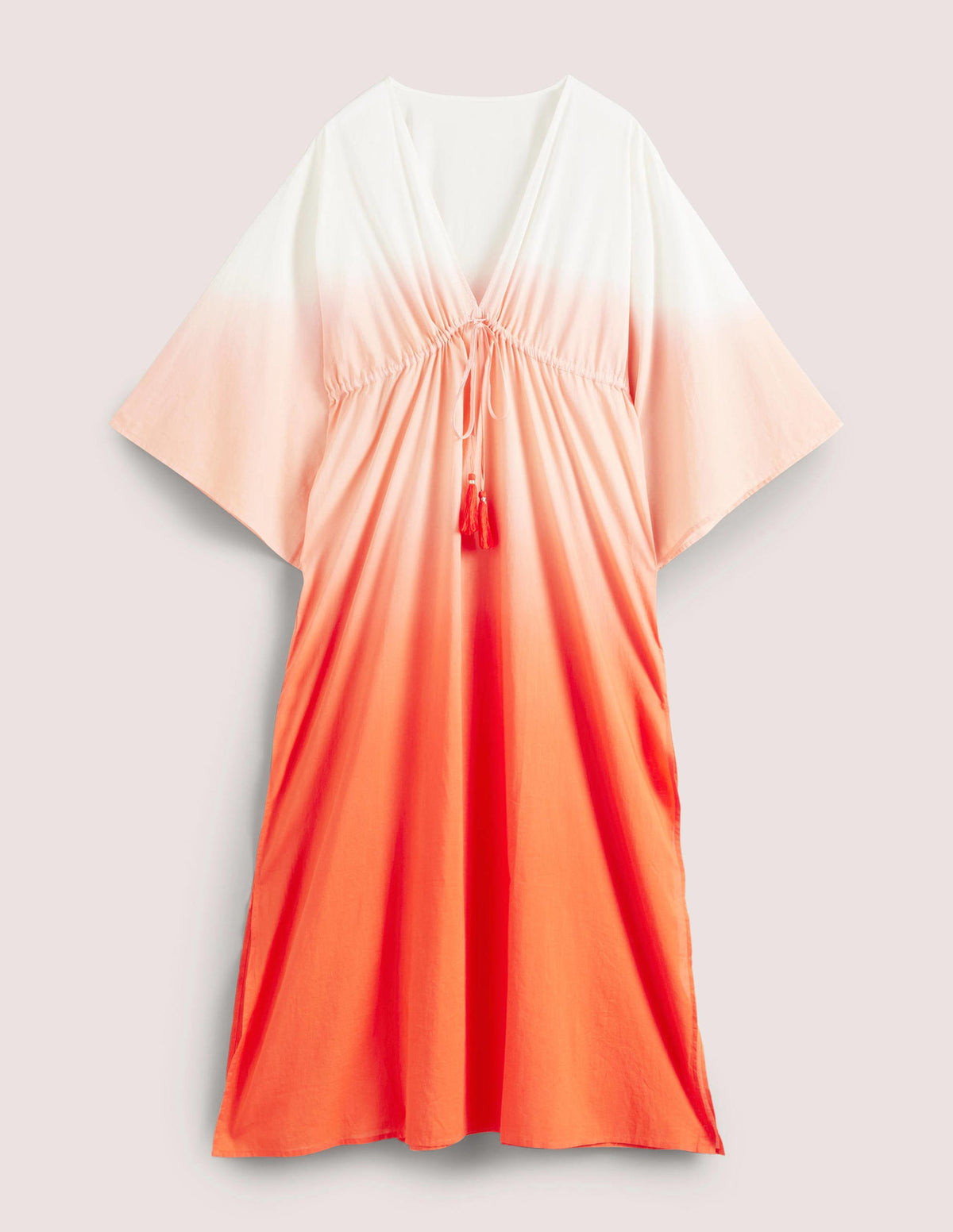 Maxi Empire Beach Kaftan Dress-Firecracker Dip Dye-6