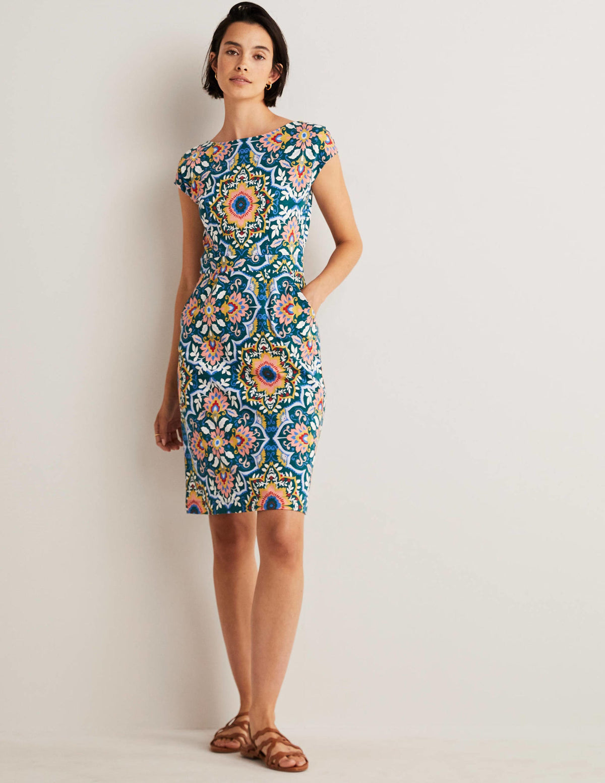 Florrie Jersey Dress-Chesapeake Bay, Bloomsbury-2