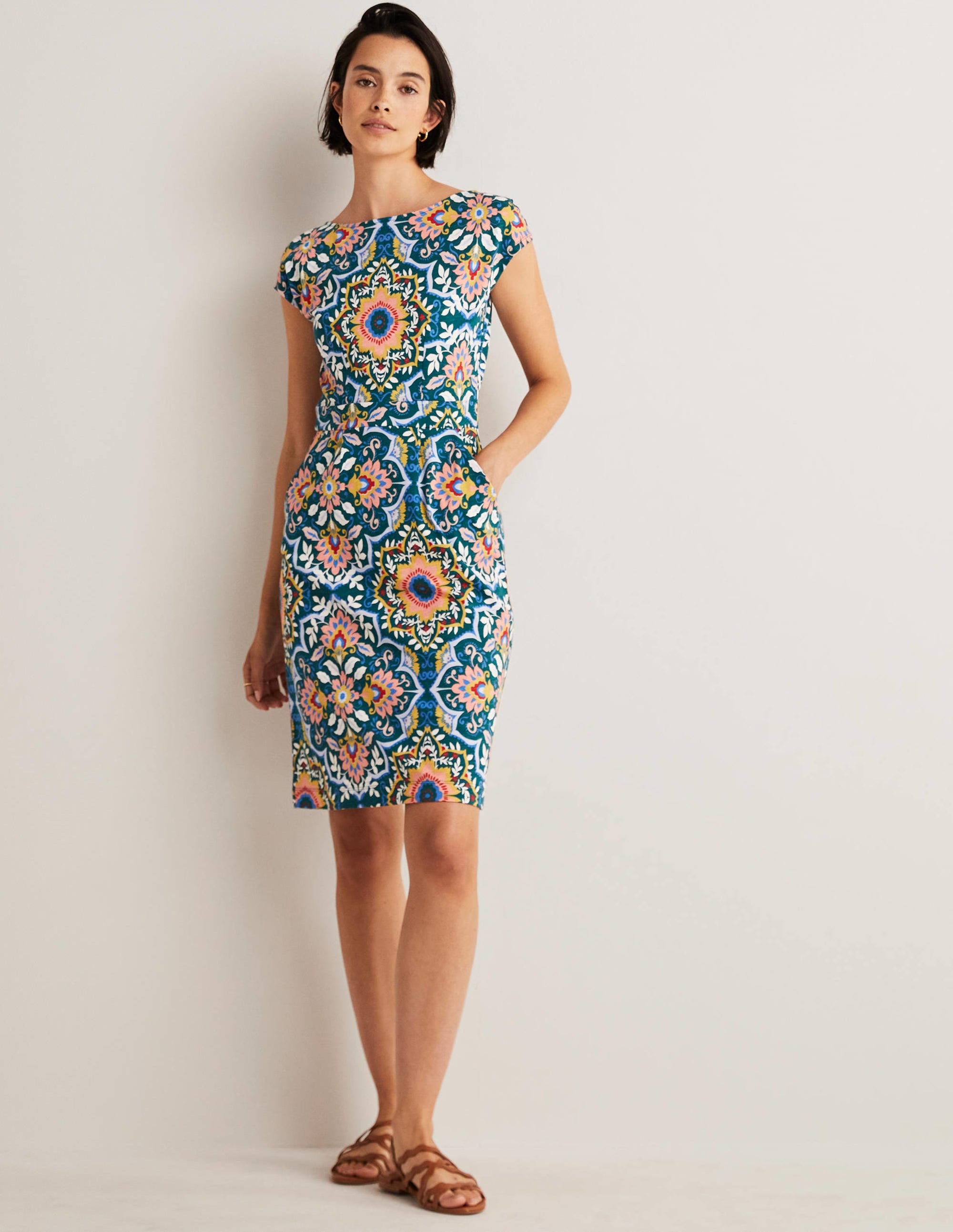 Florrie Jersey Dress-Chesapeake Bay, Bloomsbury - Image 2