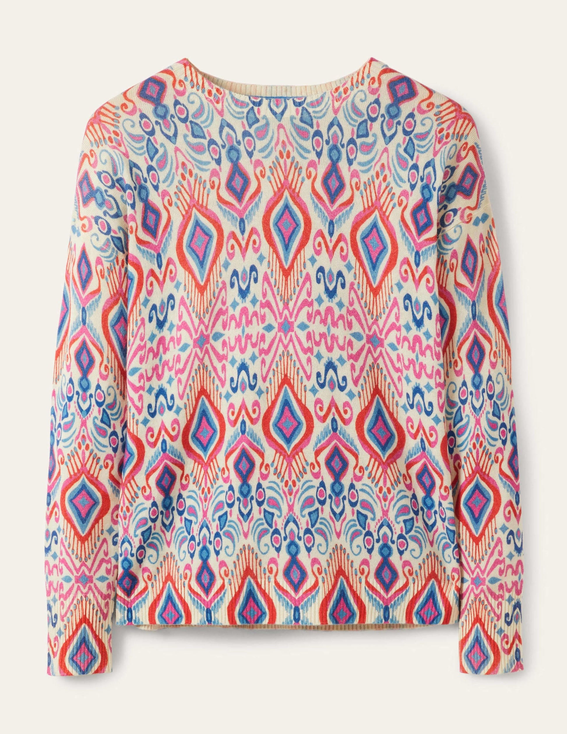 Margot Cashmere Jumper-Ikat Paradise-5
