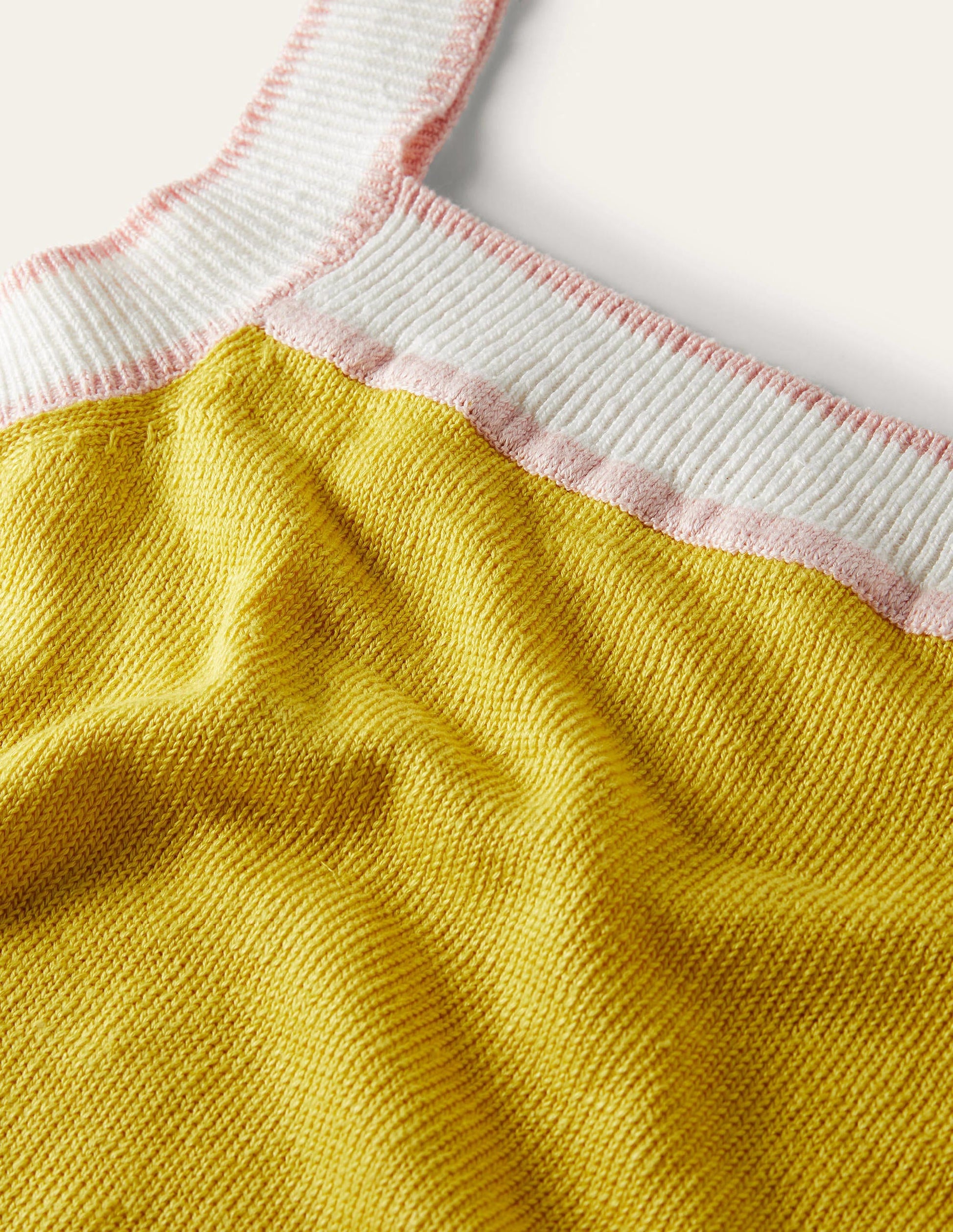 Square Neck Linen Vest-Lemon Fizz-5