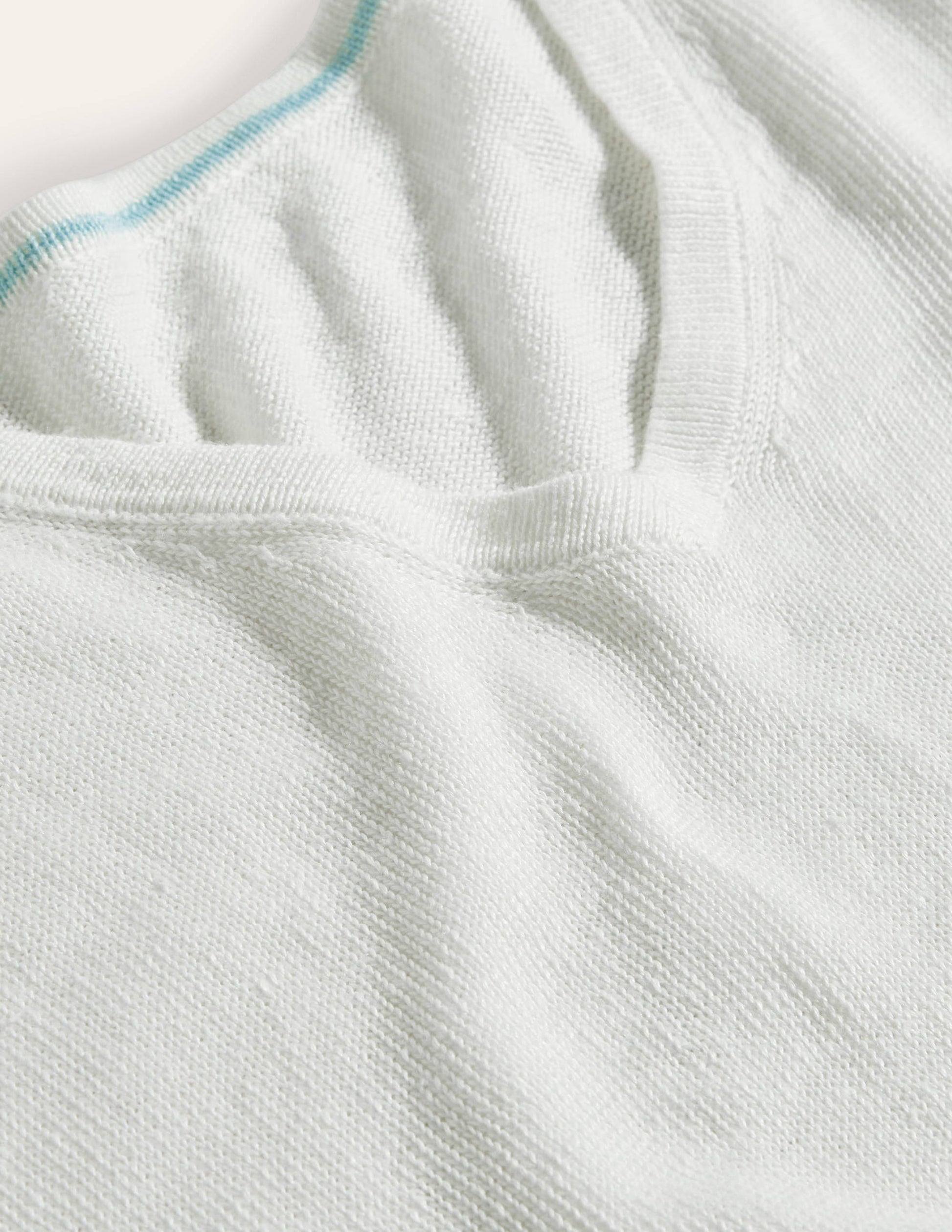 Linen Knitted T-shirt-Ivory-5