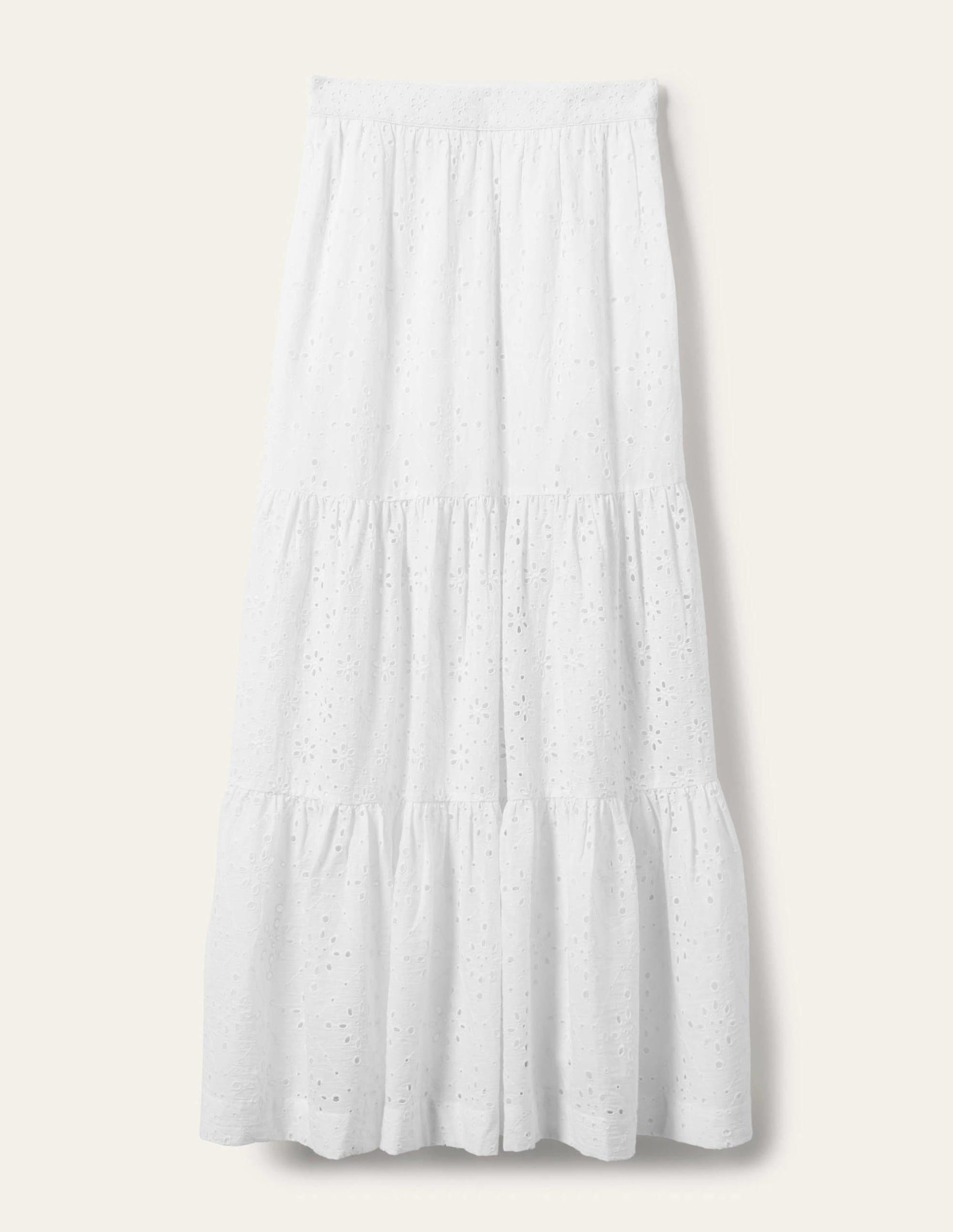 Hazel Broderie Maxi Skirt-White, Broderie-8