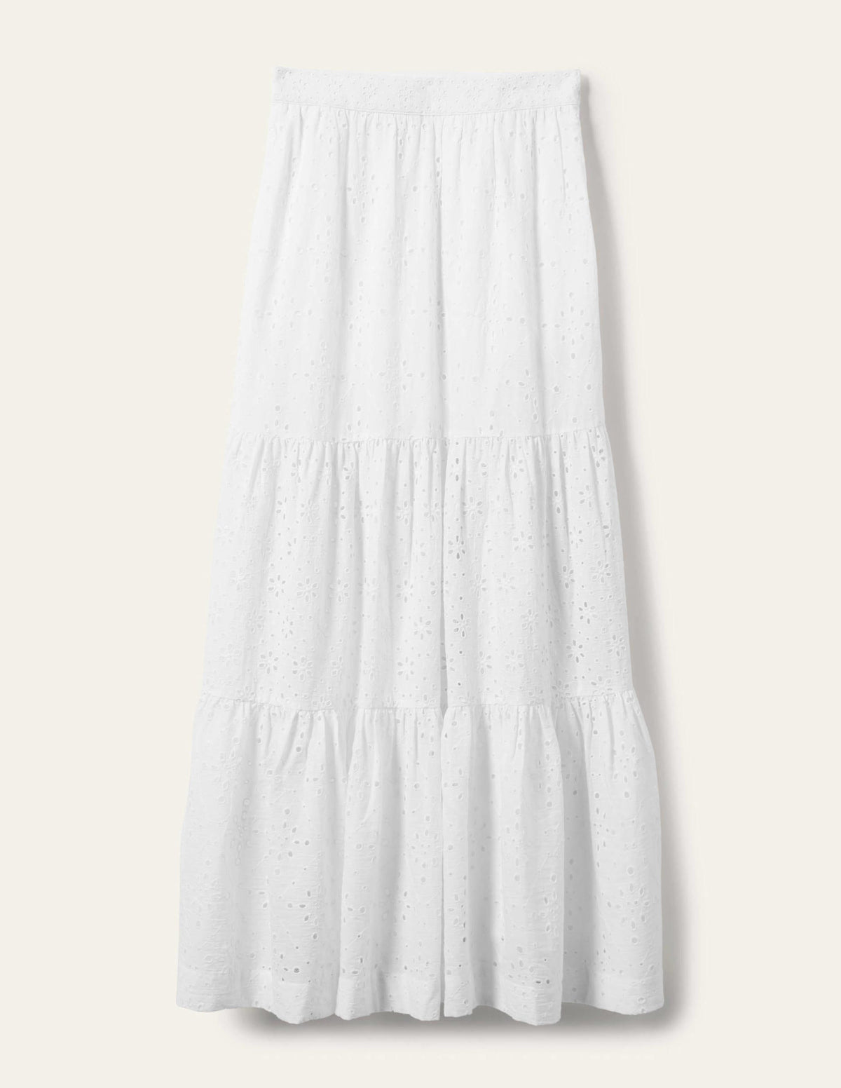 Hazel Broderie Maxi Skirt-White, Broderie - Image 8