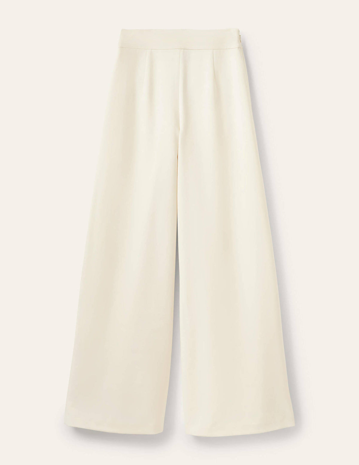 High Waisted Palazzo Trousers-Ivory - Image 9