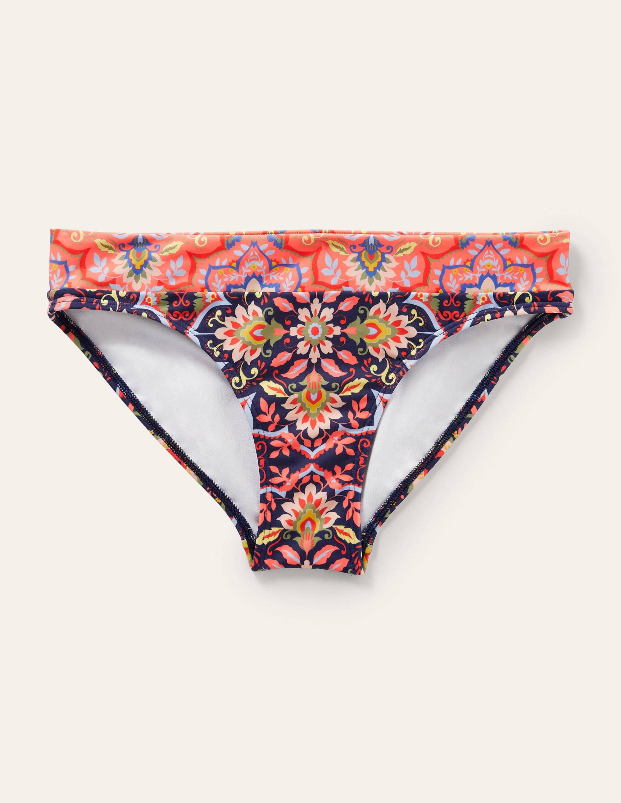 Ithaca Panel Bikini Bottoms-French Navy, Bloomsbury - Image 6