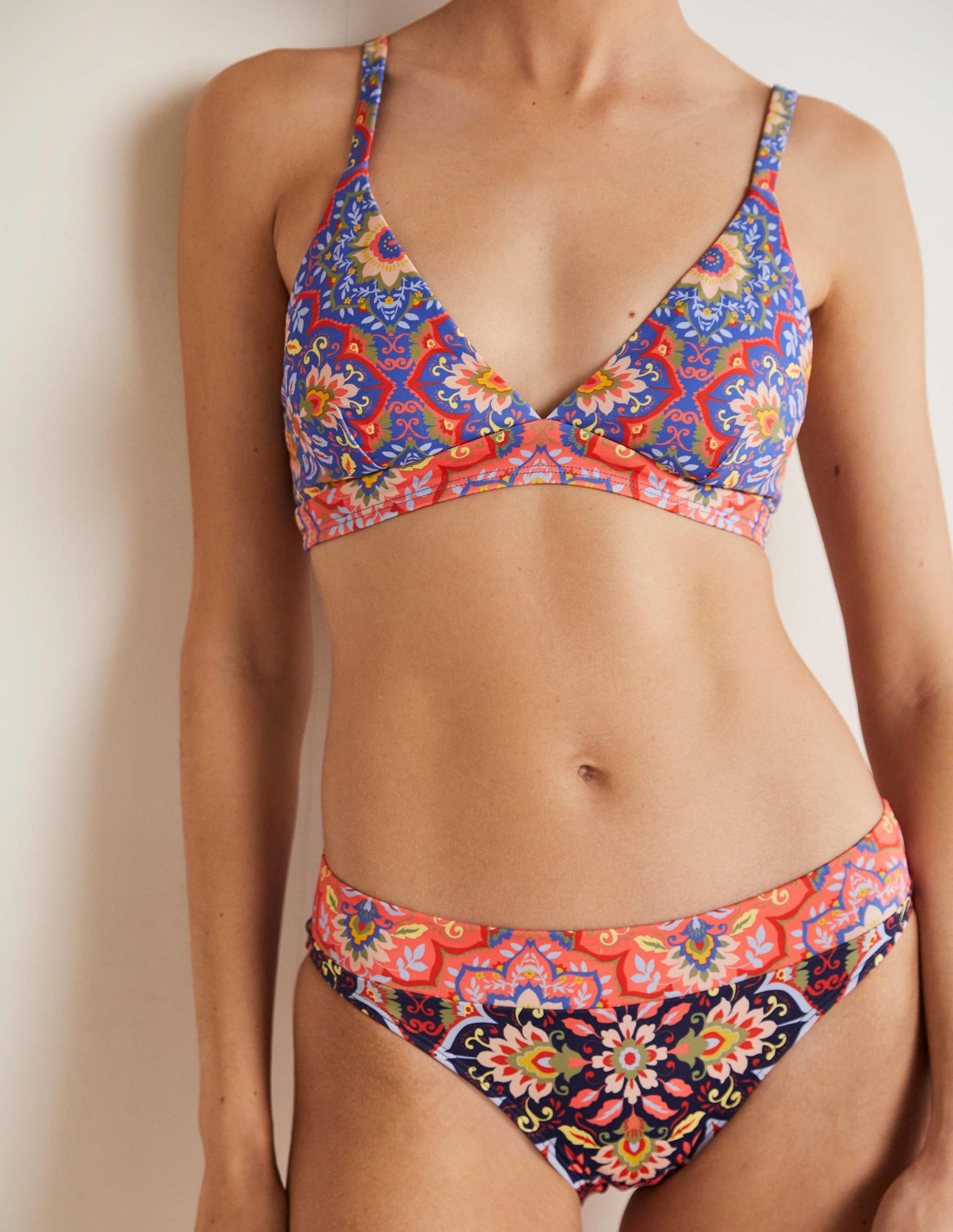 Arezzo V-neck Bikini Top-French Navy, Bloomsbury-4